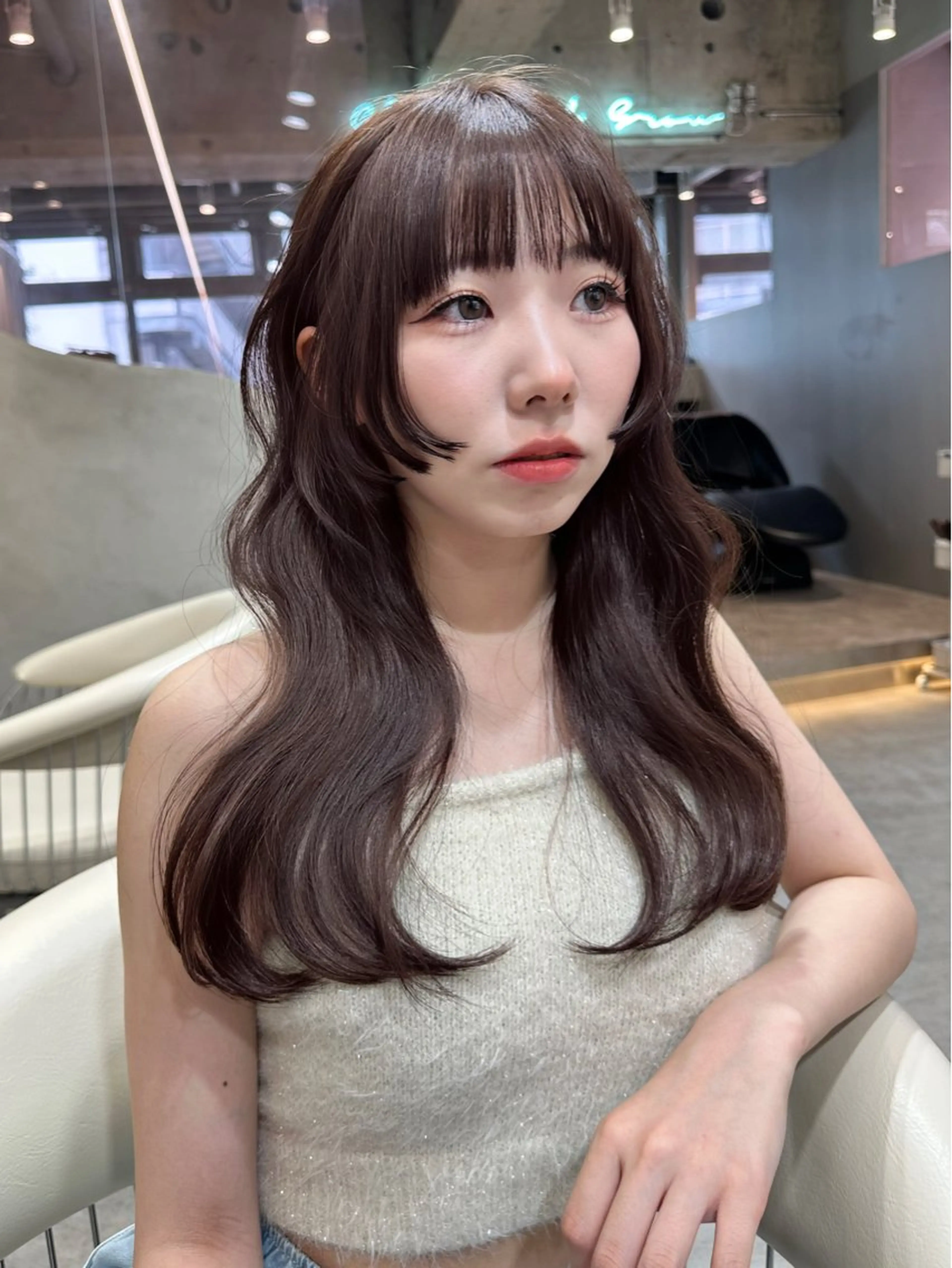 ロング カラー ヘアカラー トリートメント 縮毛矯正/IROHA 🌷るかのヘアスタイル