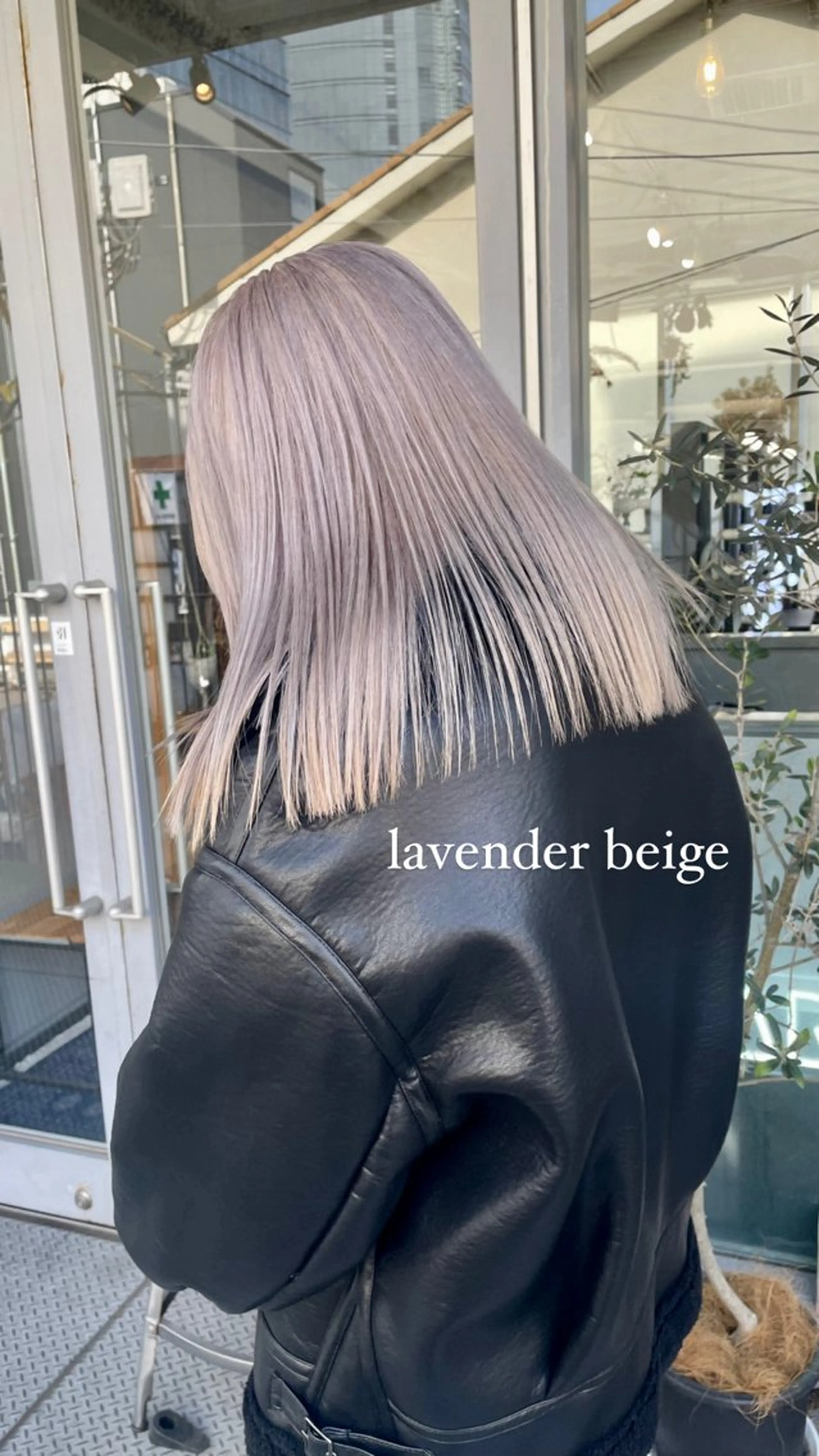 セミロング カラー ヘアアレンジ ラベンダーカラー 💐ナチュラルヘア Kroda💐のヘアスタイル