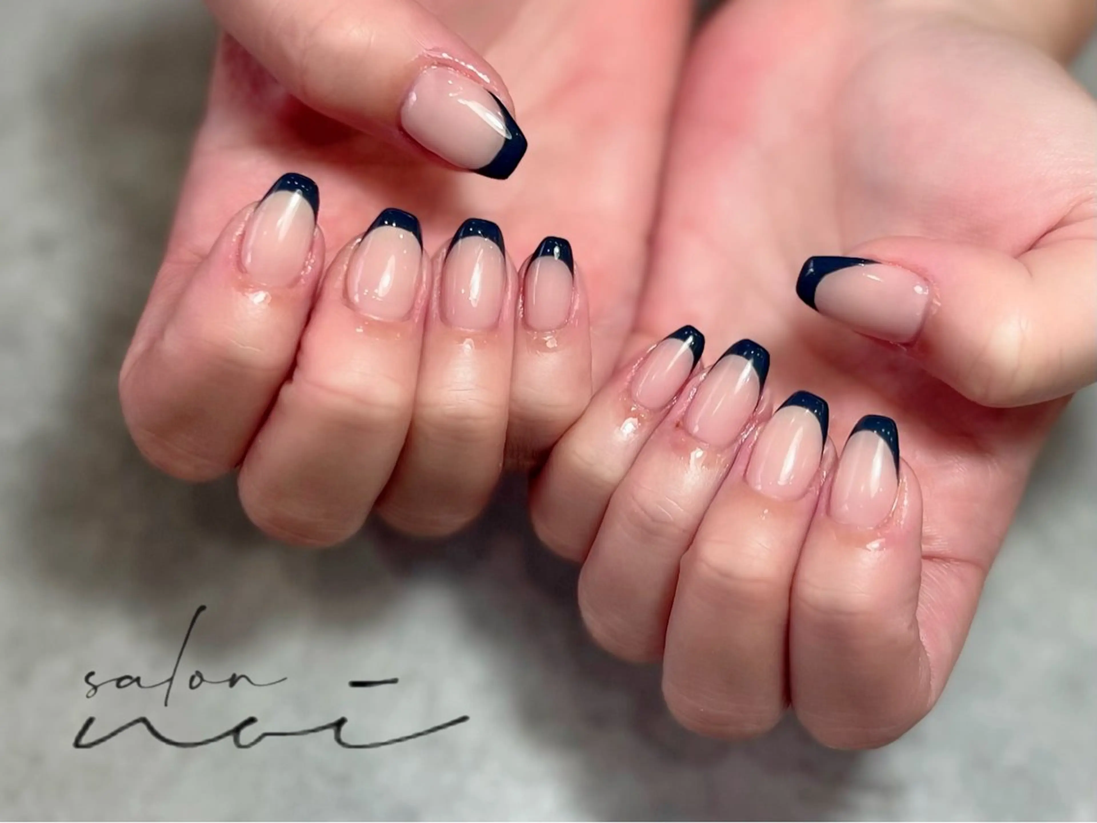 ネイル フレンチネイル ハンドネイル salon noiのネイルデザイン