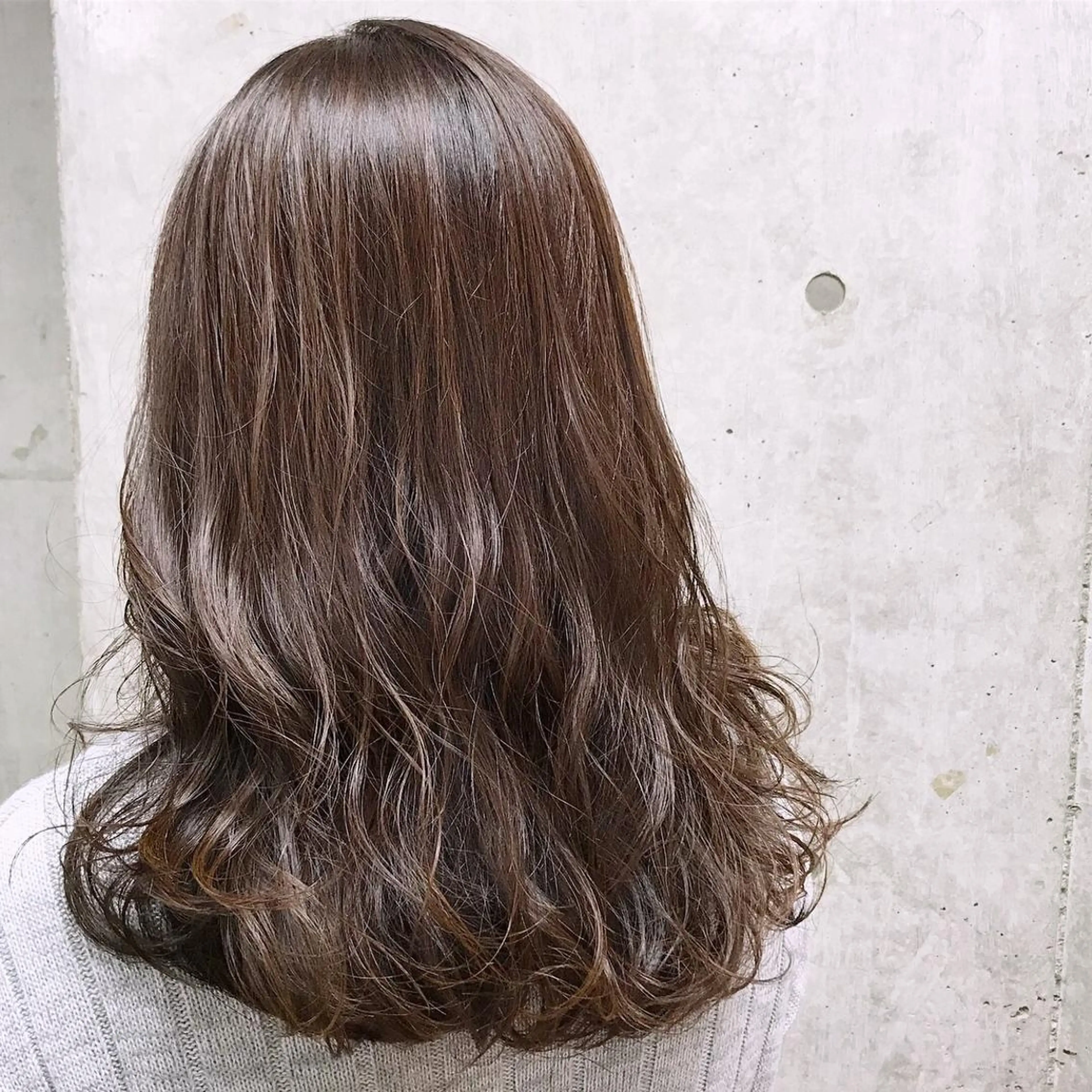 セミロング カラー アッシュ ラベンダーカラー ラベンダーアッシュ Satsuki ✂︎♡のヘアスタイル