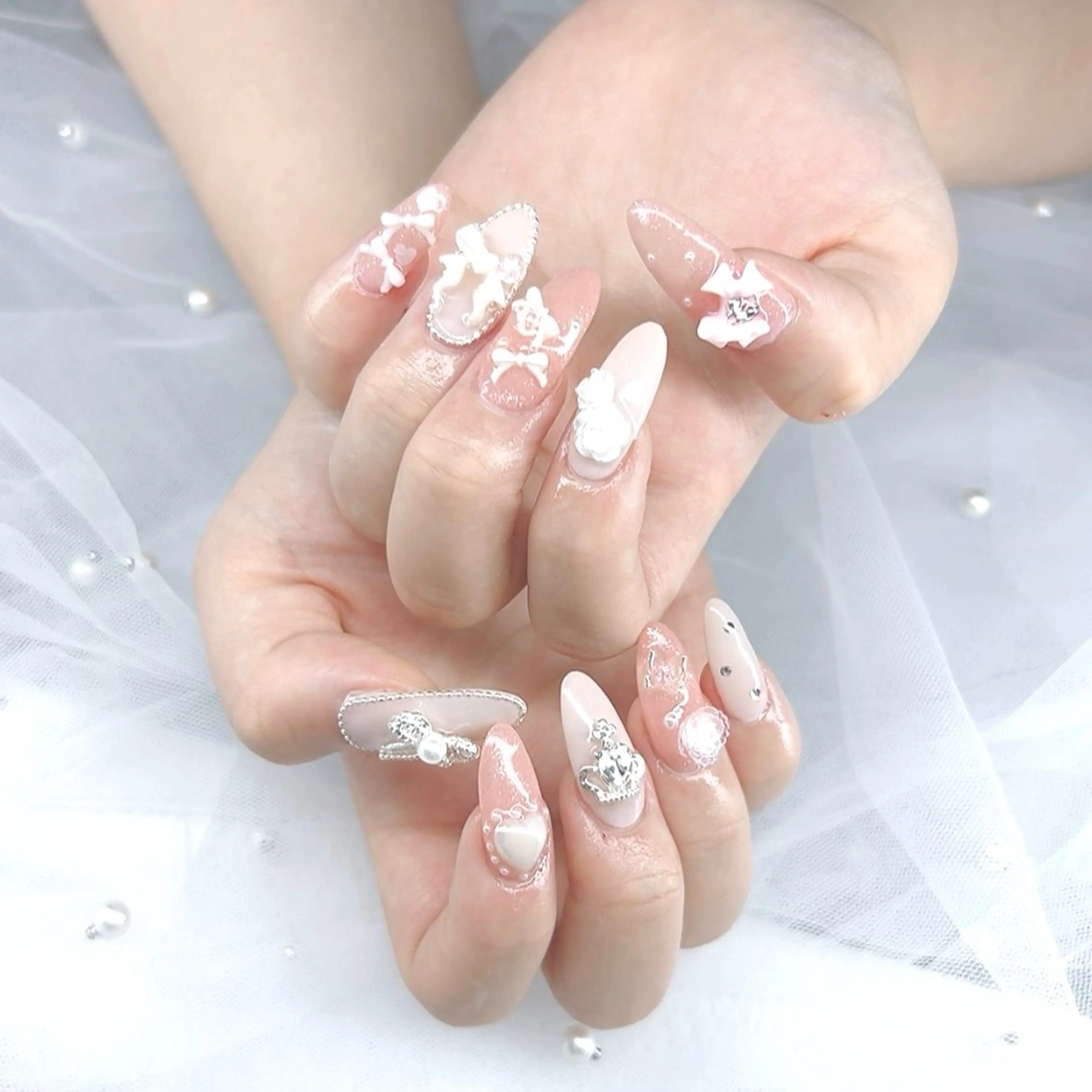 ♡パーツ付け放題♡(ワンカラーベースorラメグラベース)の写真