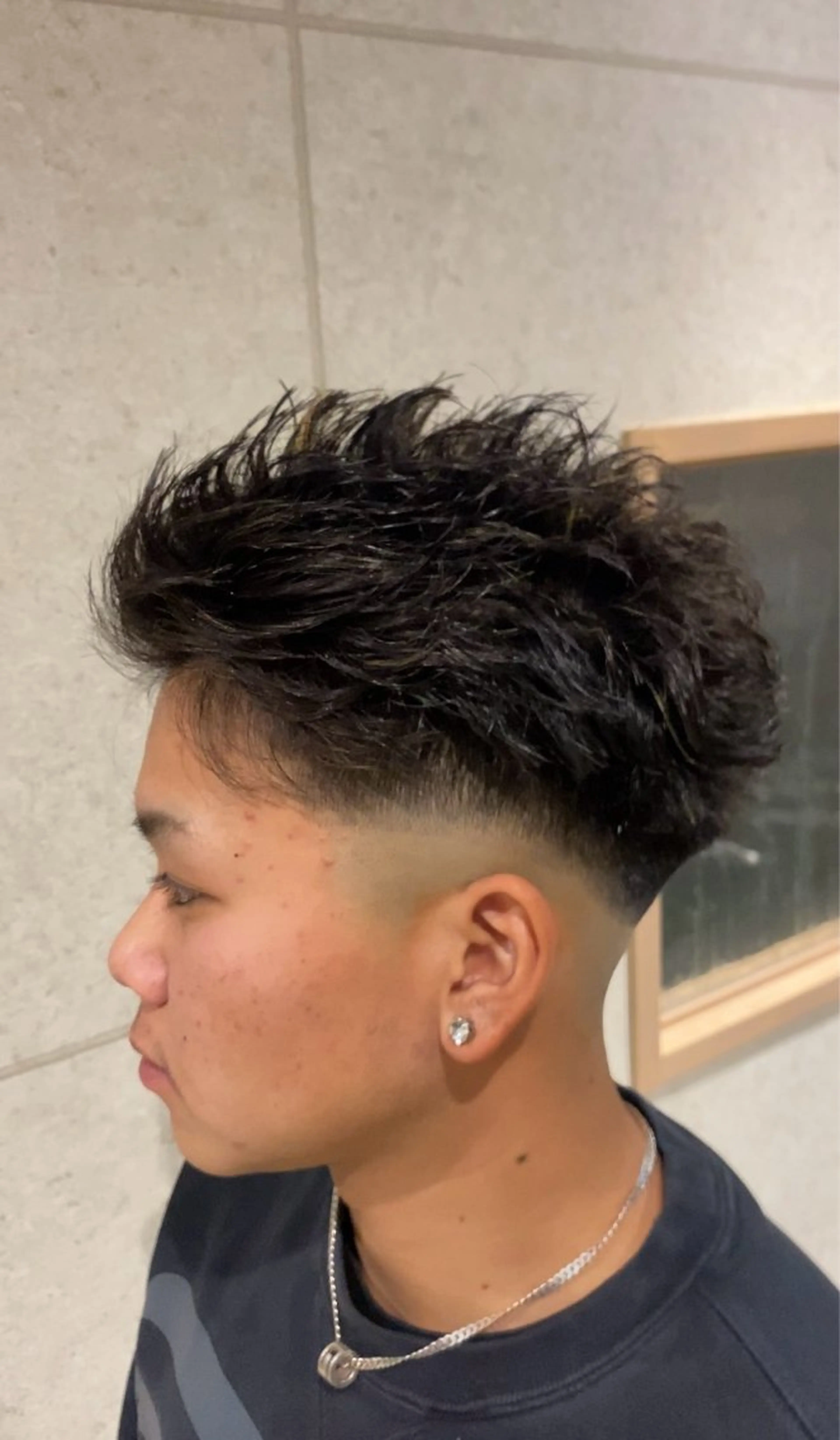 フェードカット+メンズパーマ💈の写真