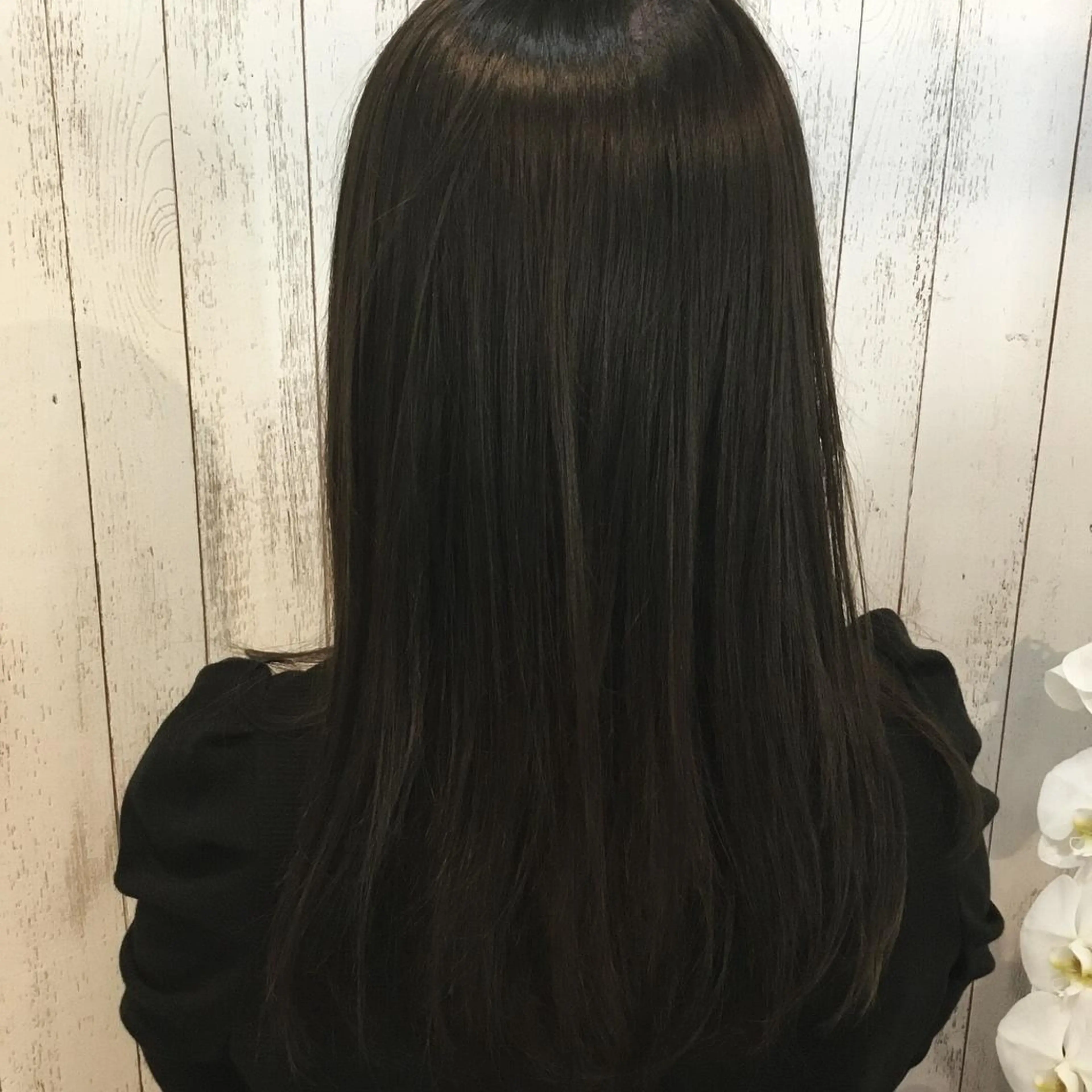 セミロング カラー パーマ embrace エンブレイスのヘアスタイル