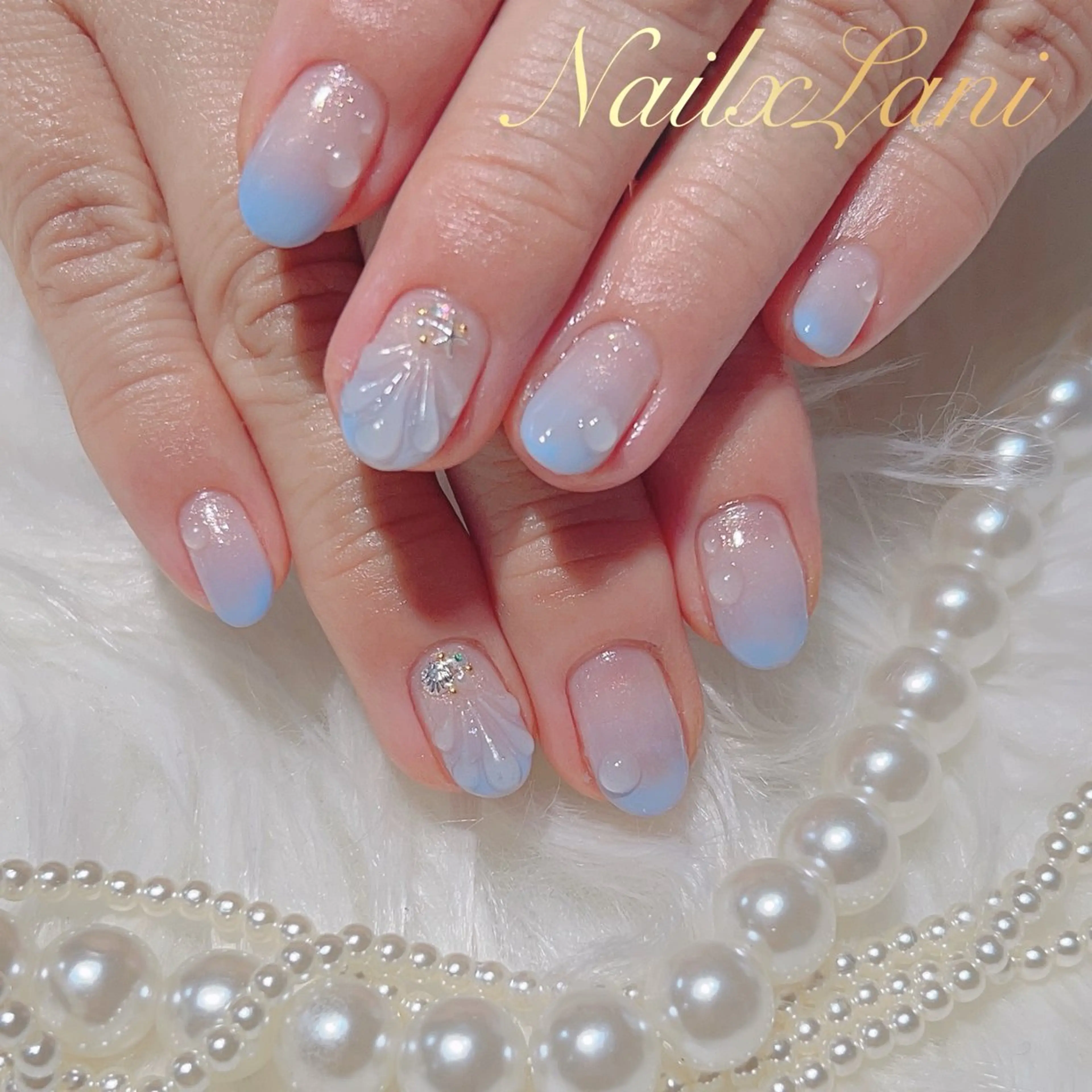 ネイル フットネイル ジェルネイル マグネットネイル パラジェル ネイルチップ Nail×Lani 深爪矯正対応◎のネイルデザイン