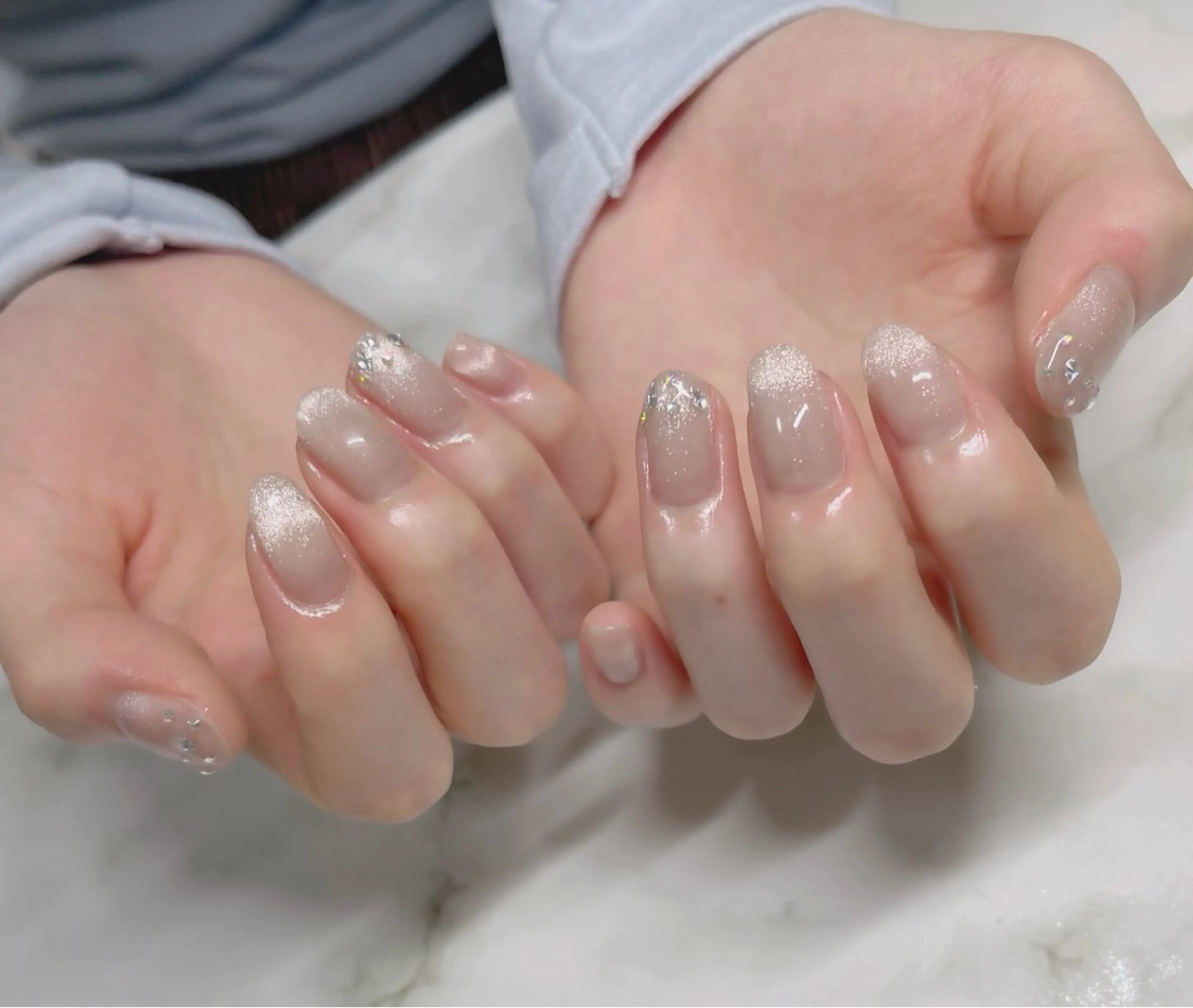 ネイル マグネットネイル ピンク R@nail🫧町田 🫧らんのネイルデザイン