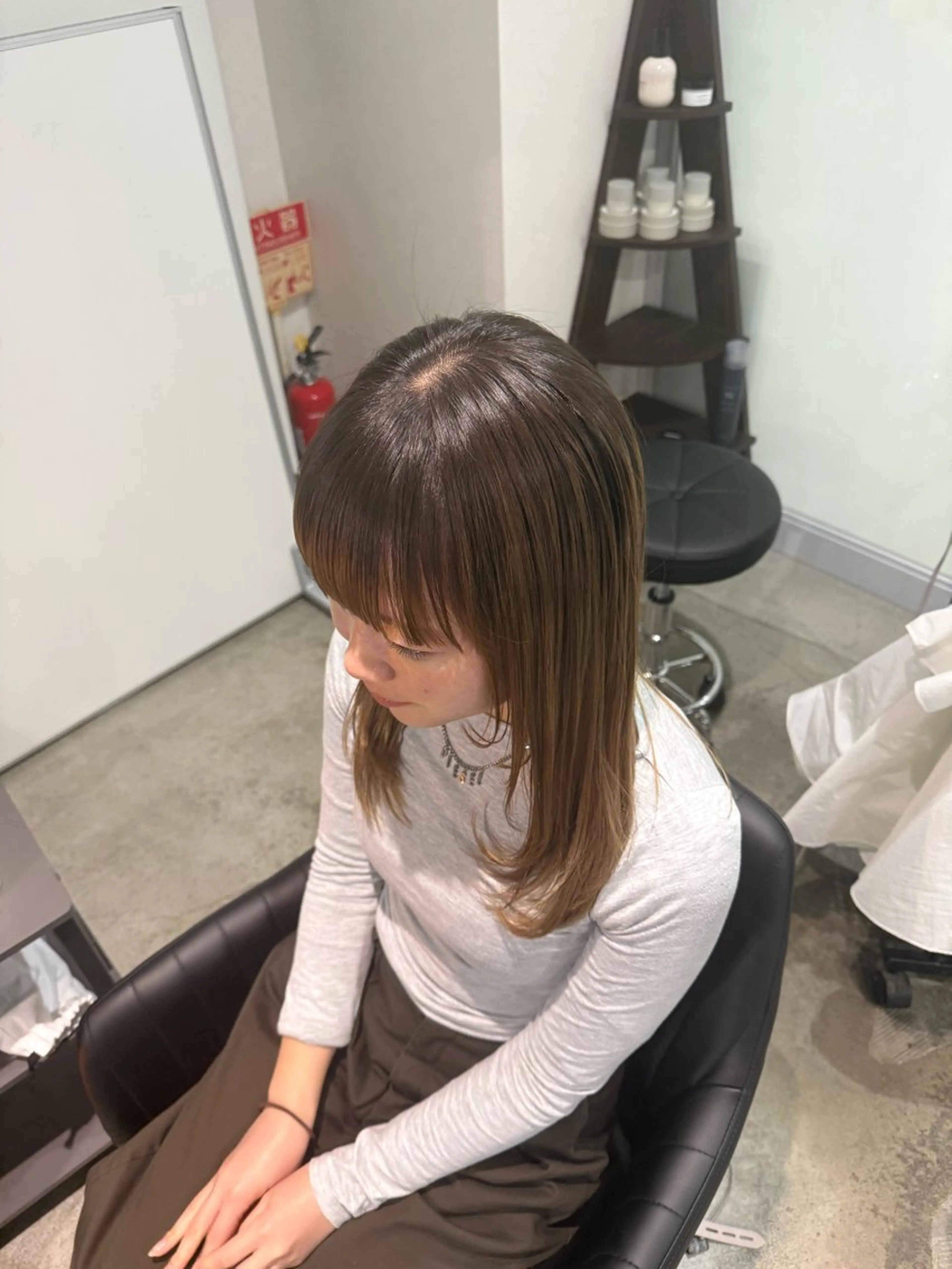 セミロング カット カ ズ サ ✴︎のヘアスタイル