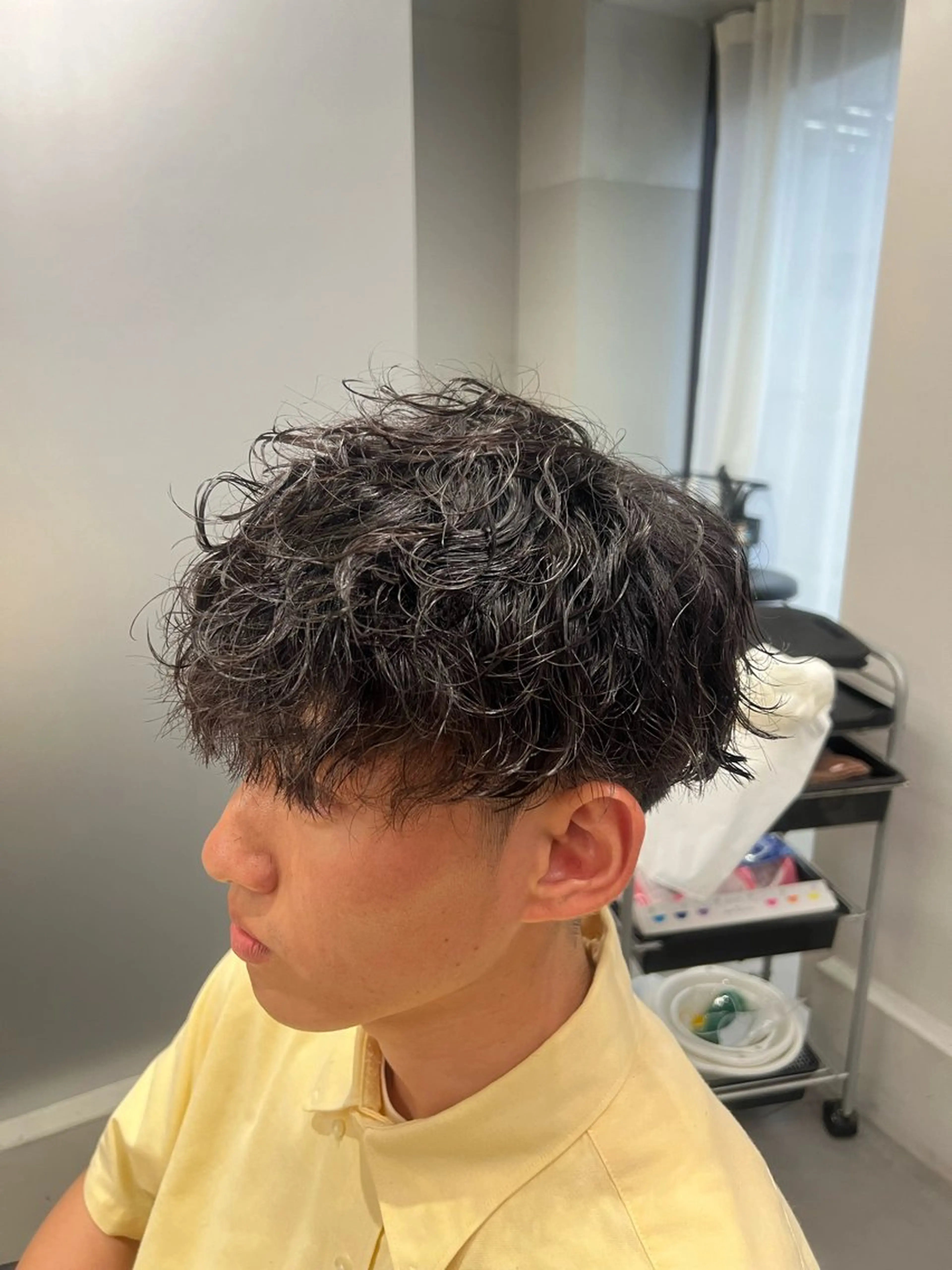 パーマ メンズ 波巻きパーマ 💪立川No.1筋肉 美容師💪/しゅーとのヘアスタイル