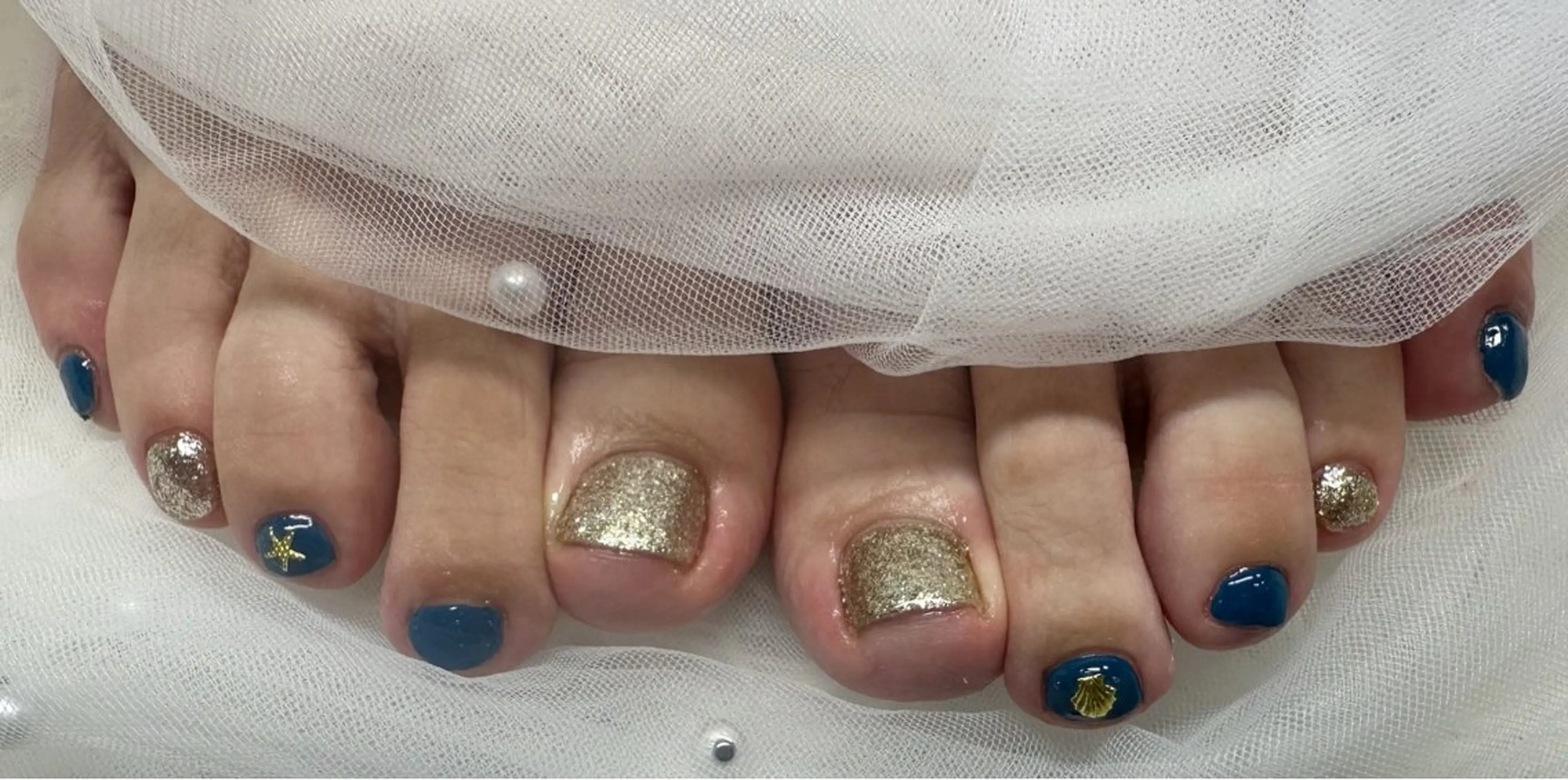 ネイル フットネイル フットネイル Rave所属・touma Rinaのネイルデザイン