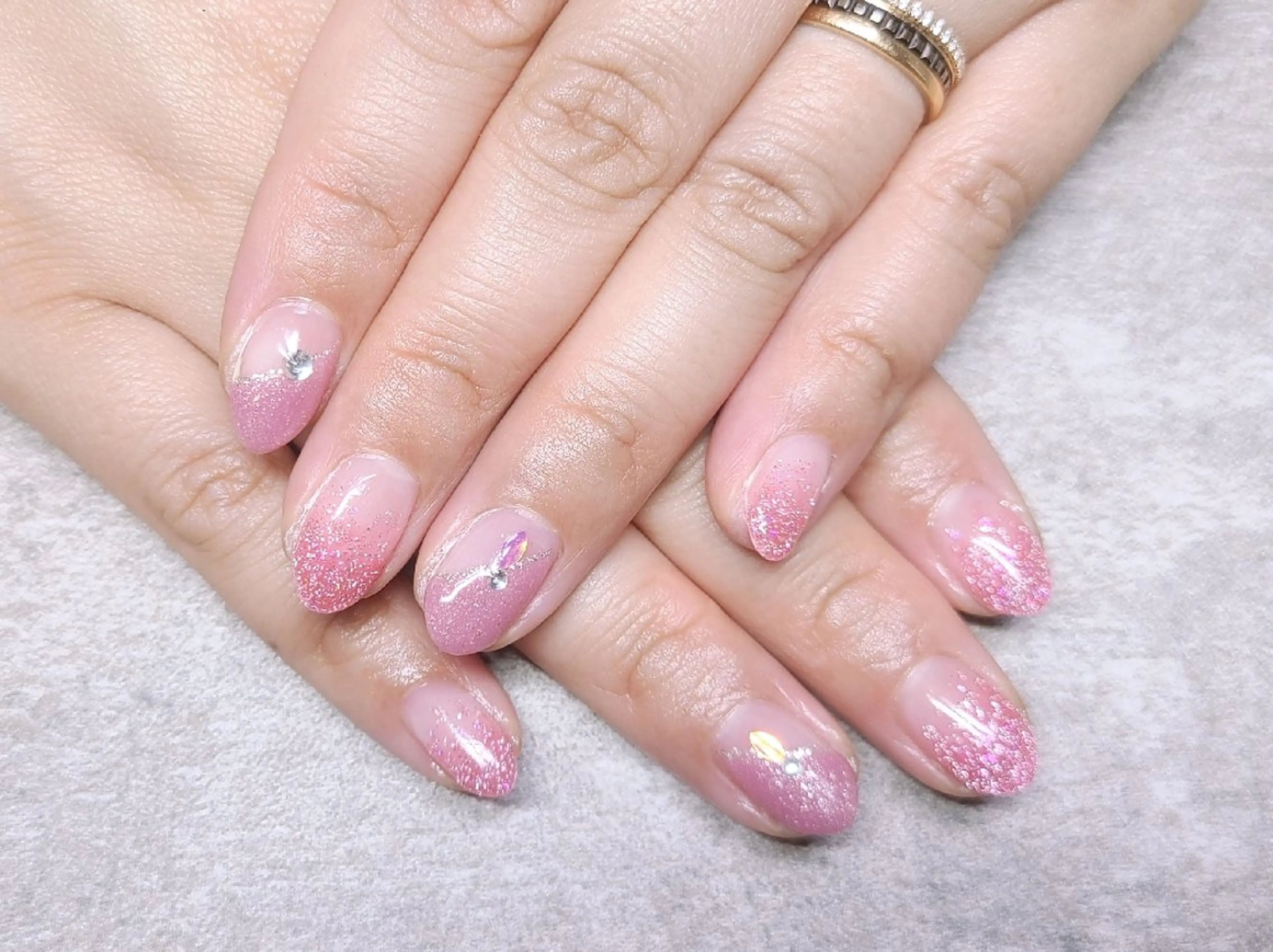 ネイル フラッシュネイル ハンドネイル Coquille ネイル　ハセガワのネイルデザイン