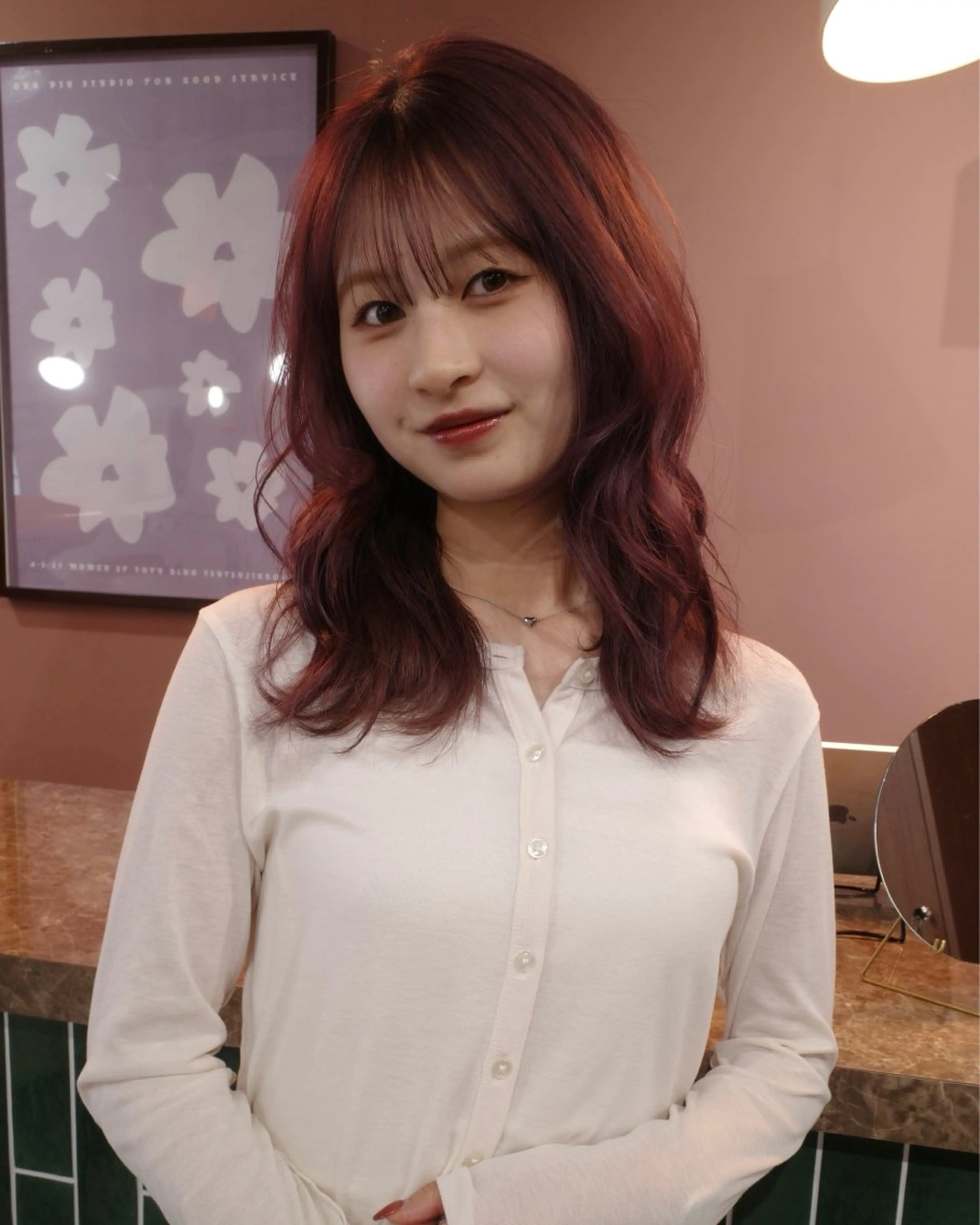 セミロング ピンクラベンダー 【Piu-】 めい🦩のヘアスタイル