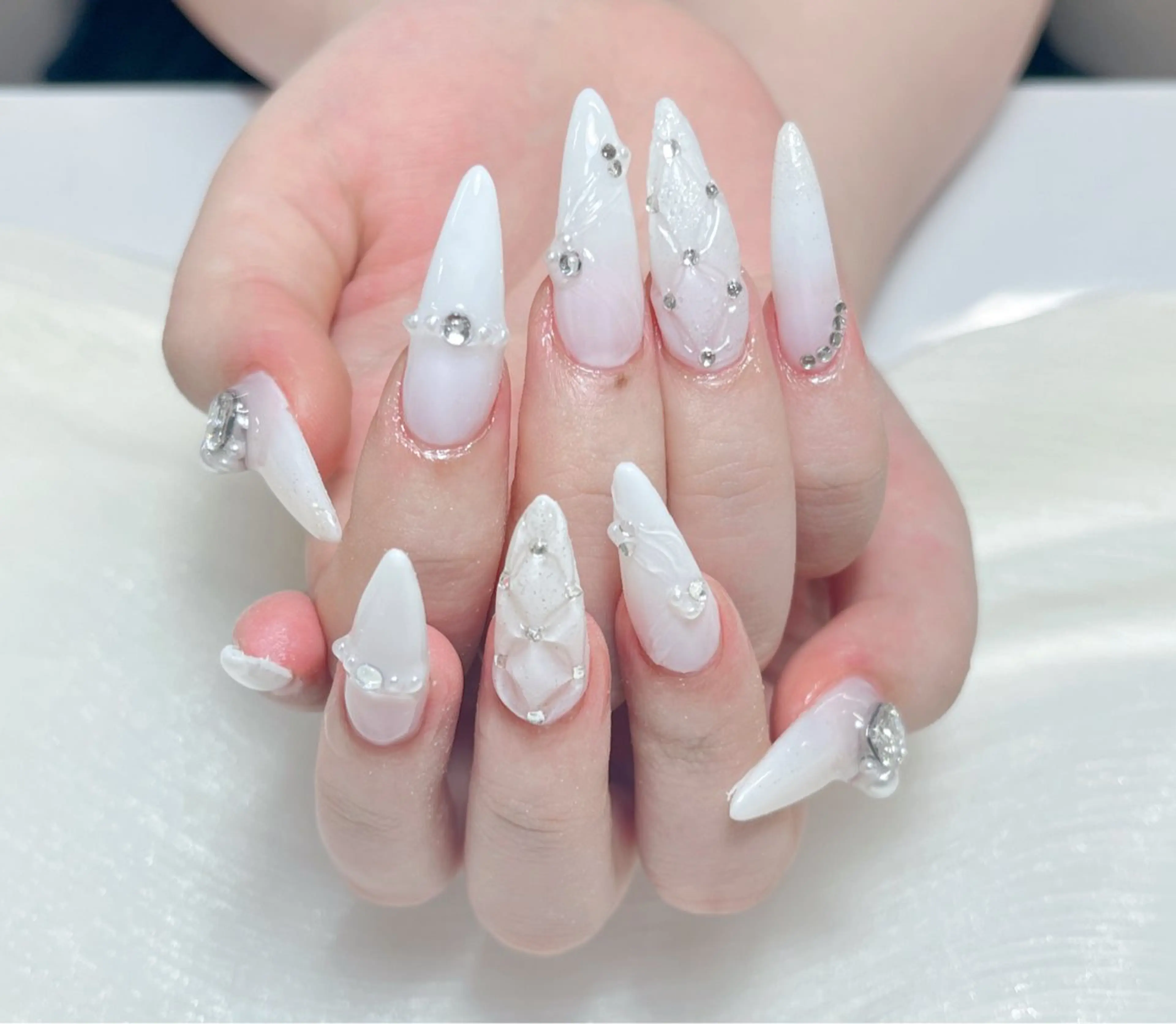 ネイル candy nail 韓国風ワンホンネイルのネイルデザイン