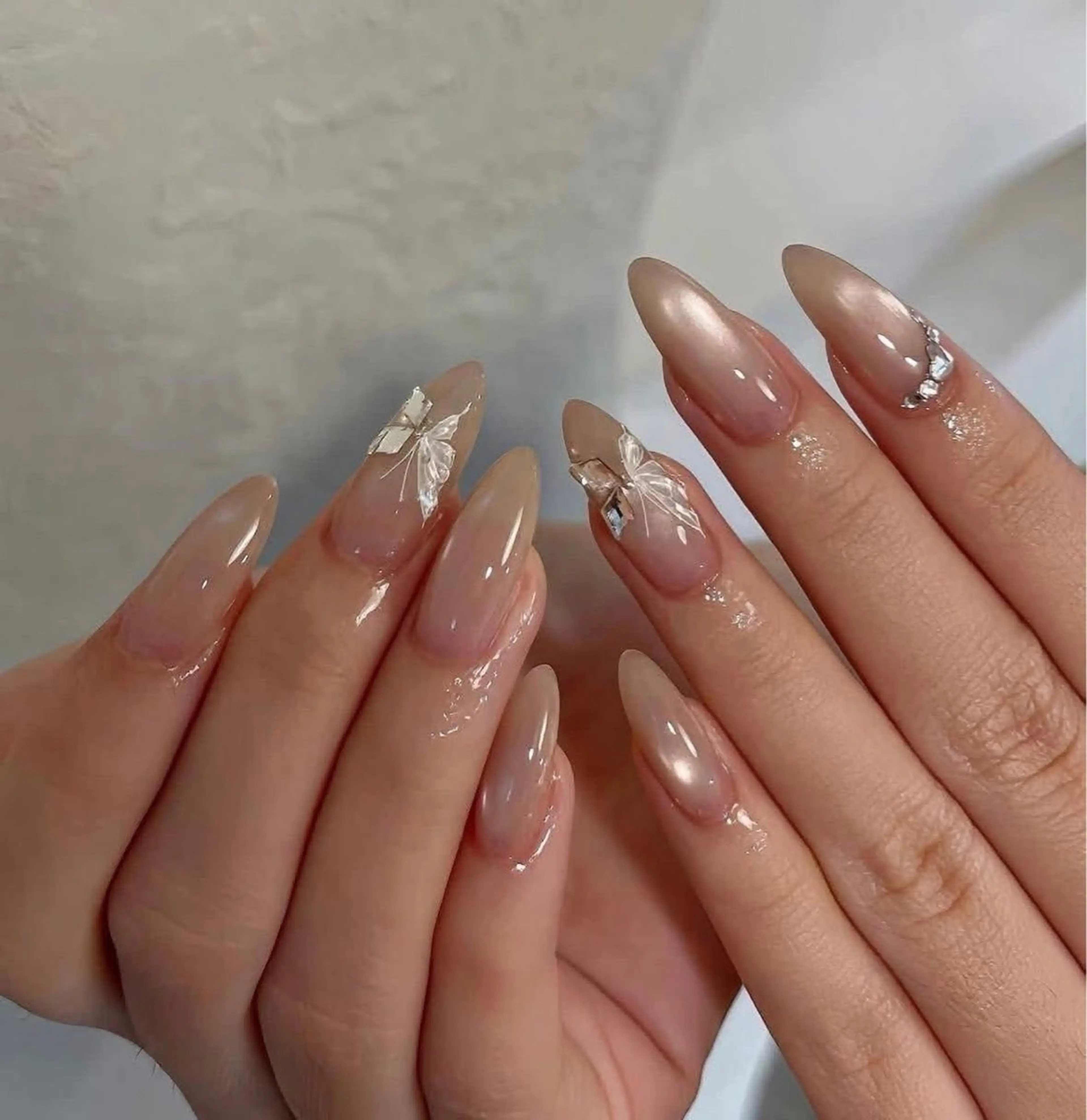 ネイル 韓国ネイル ロングネイル マグネットネイル シンプルネイル ワンホンネイル ハンドネイル JOSIE nail studioのネイルデザイン