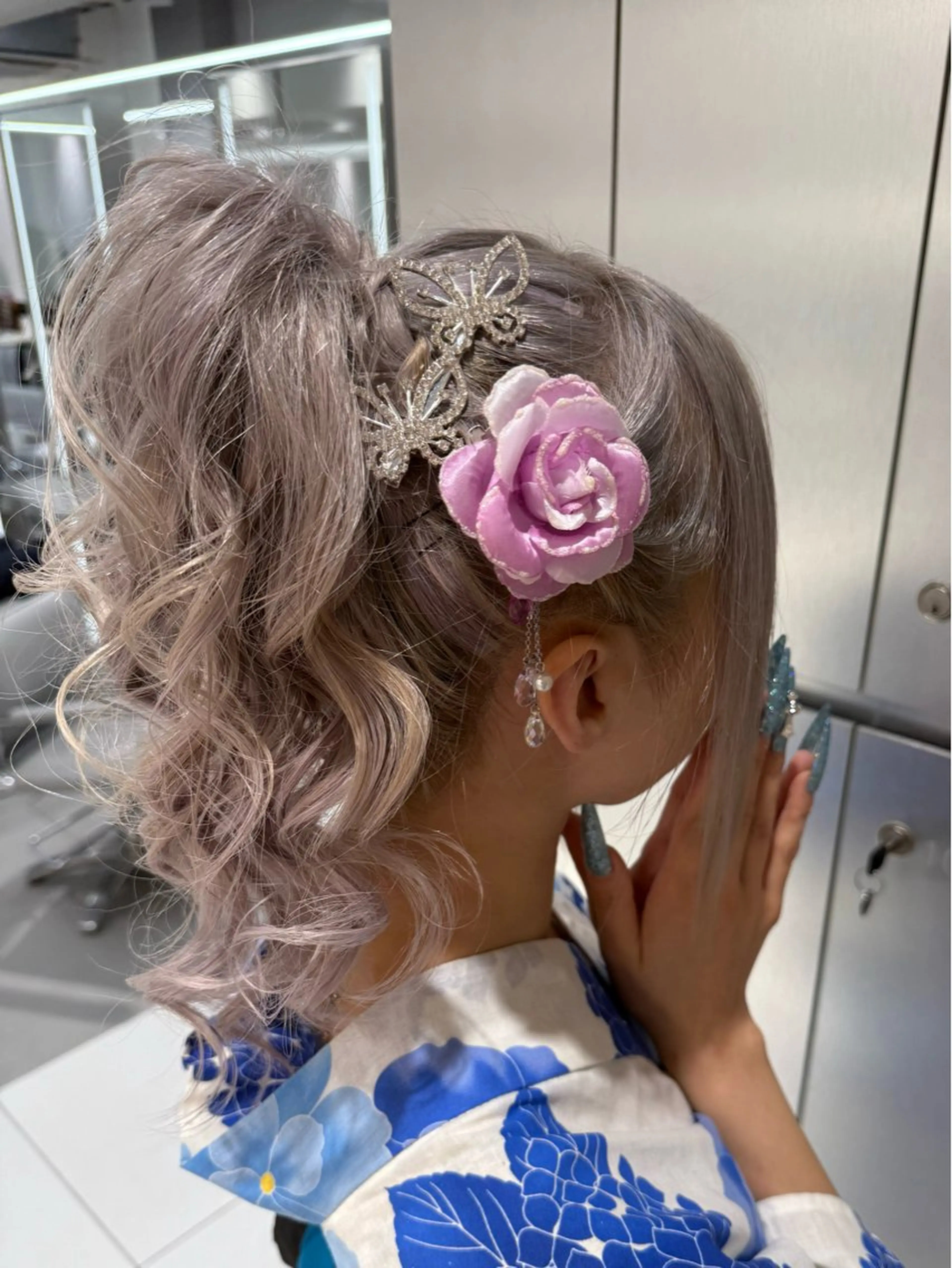 ロング ヘアアレンジ 着付け 🌈 YUUNA🌈のヘアスタイル