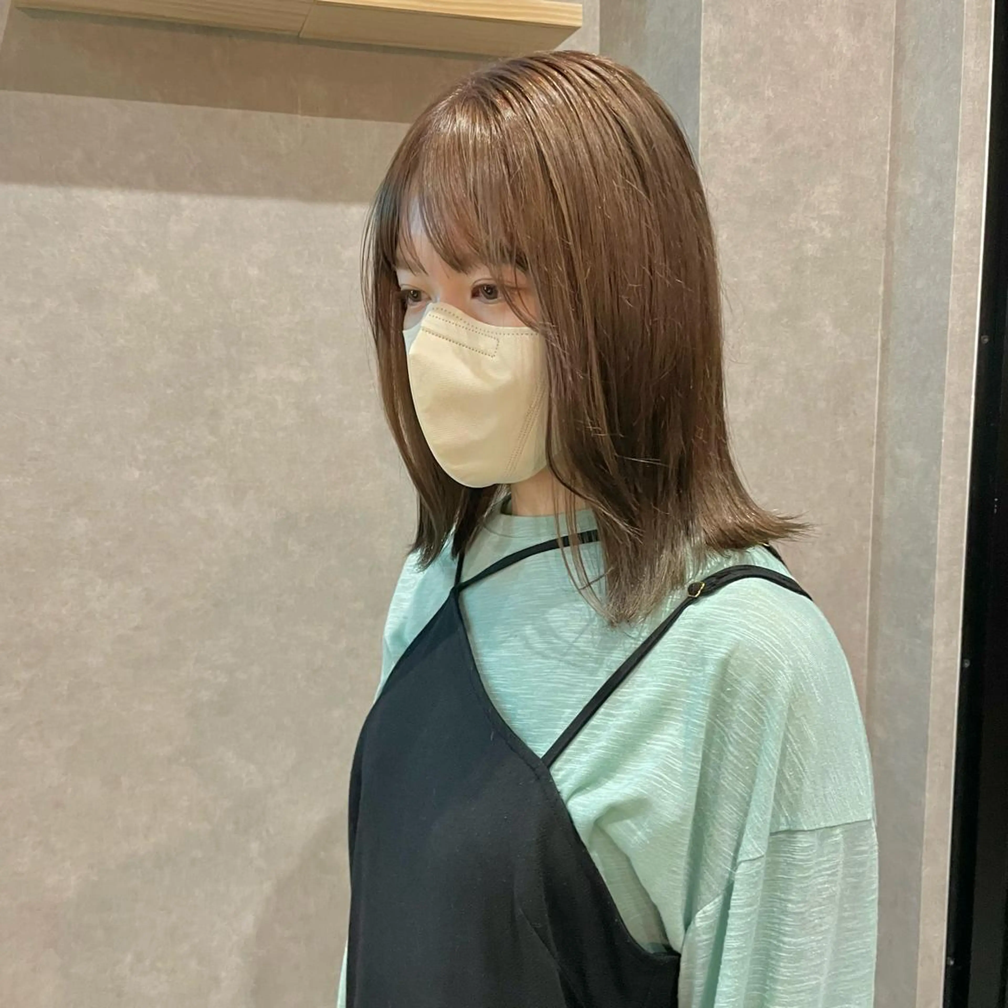 ミディアム カラー はちすか るかのヘアスタイル