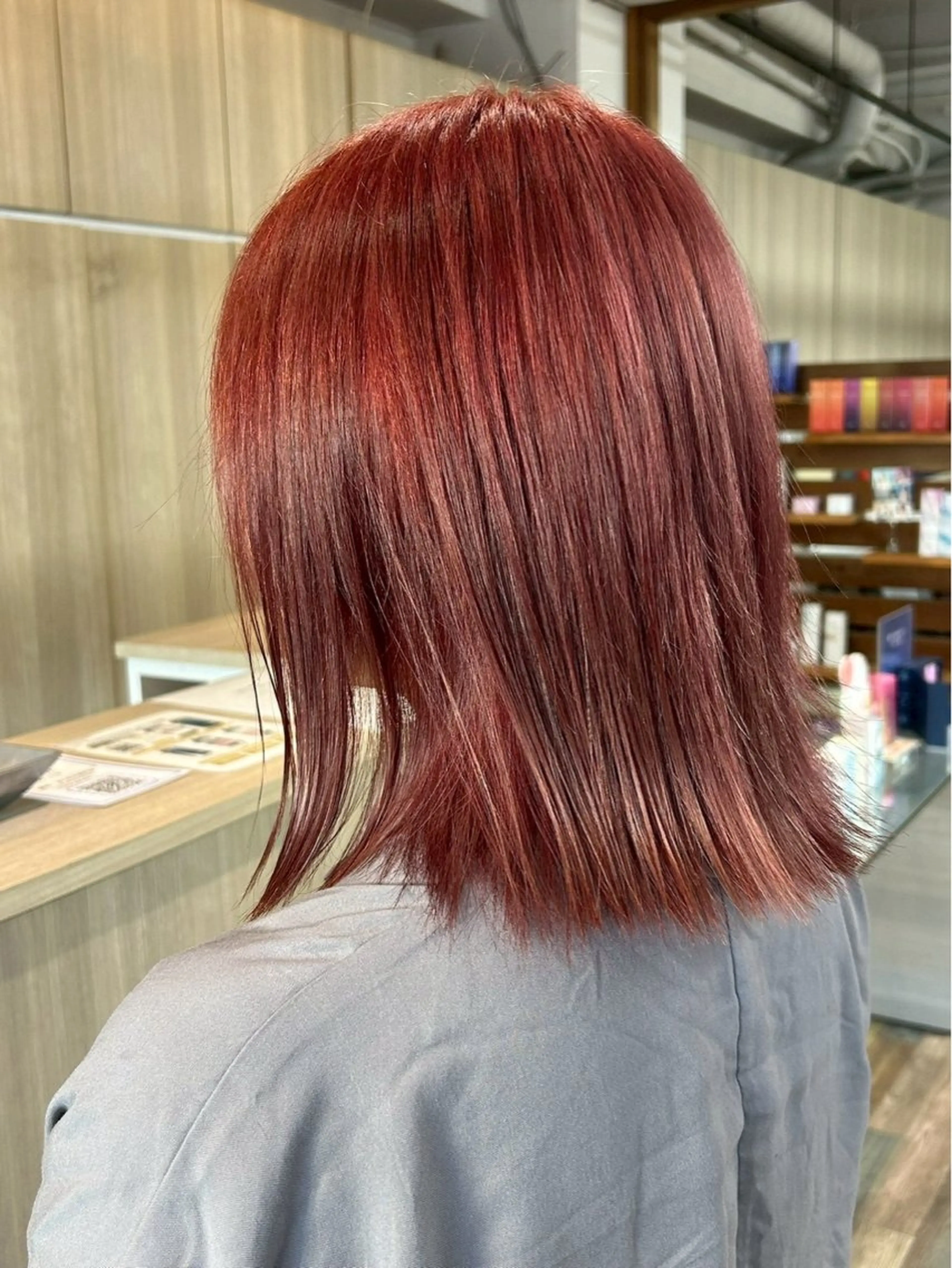 ミディアム カラー ヘアカラー 岩崎 太陽のヘアスタイル