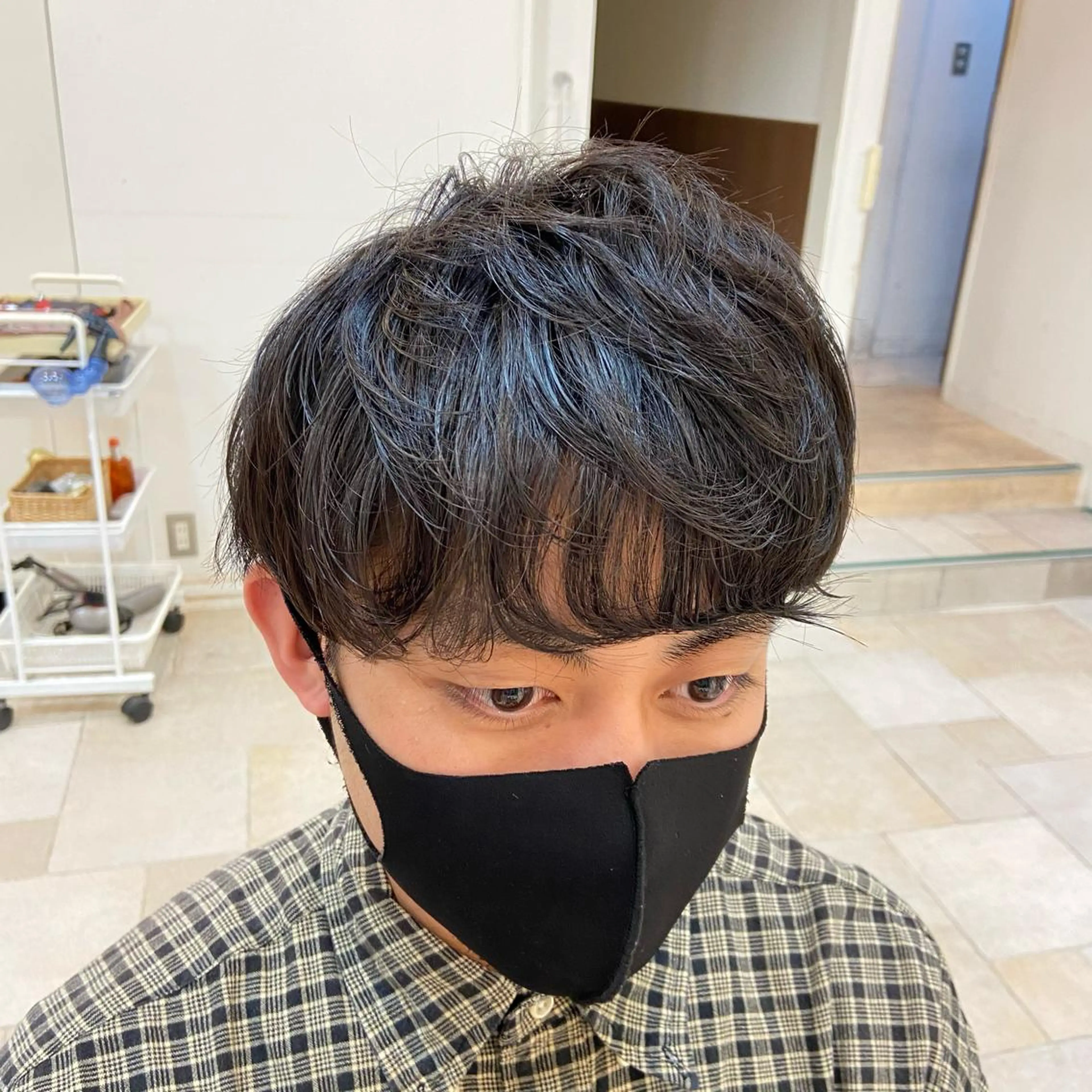 ショート パーマ メンズ Mirai 🧸のヘアスタイル