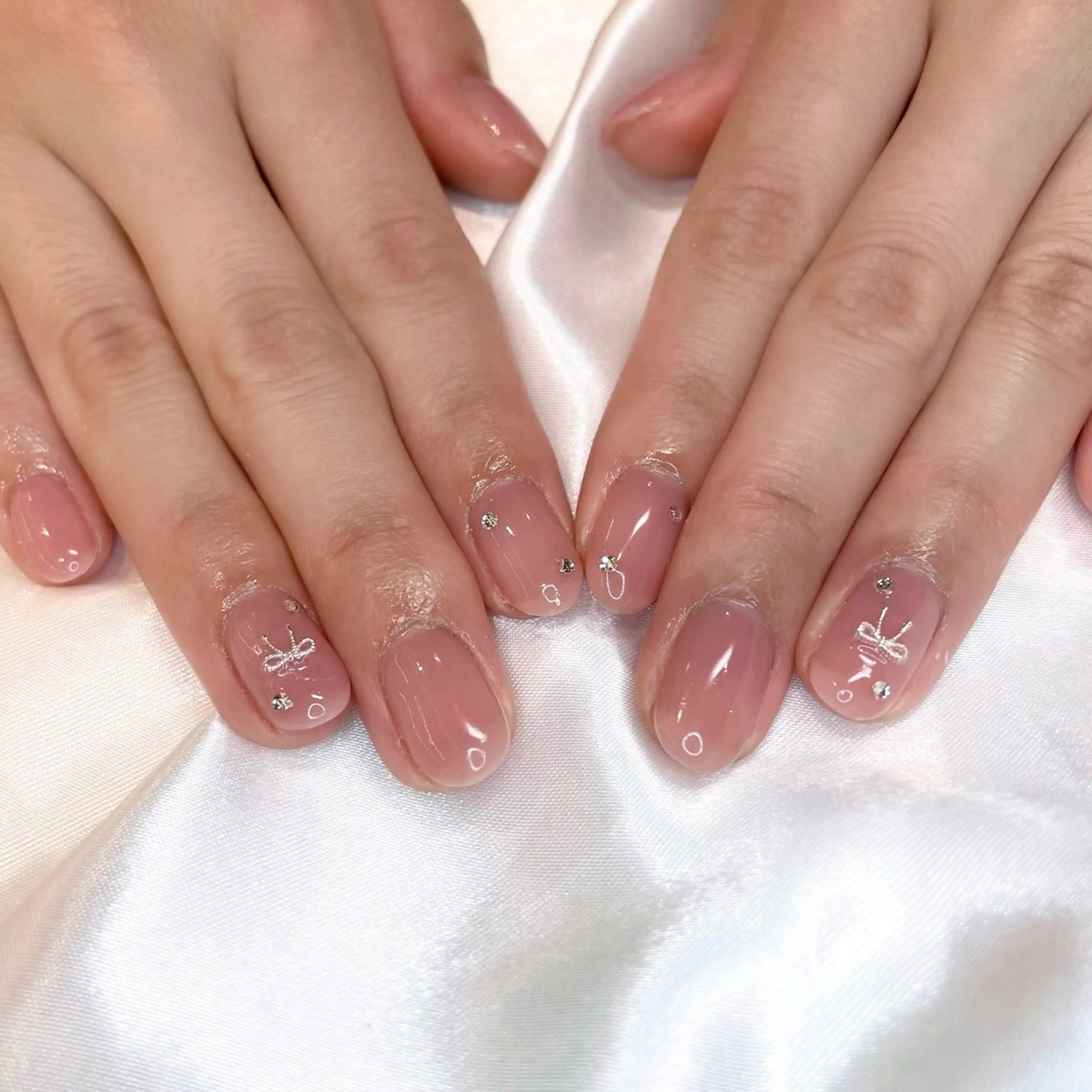 ネイル シンプルネイル ハンドネイル Tsuki🌙/渋谷 /パラジェルのネイルデザイン