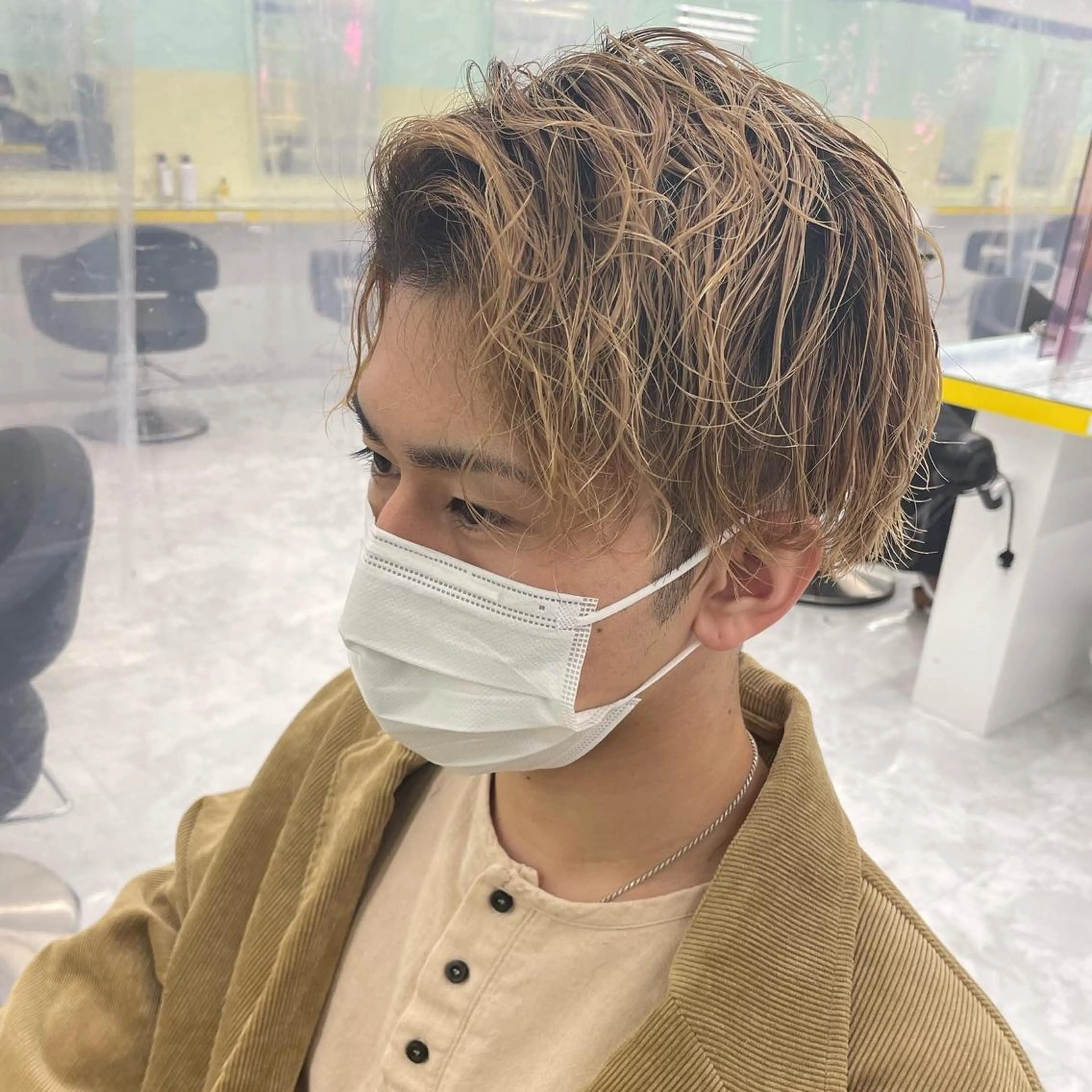 パーマ メンズ ヘアカラー 横浜メンズパーマ🔥 大野賢人のヘアスタイル