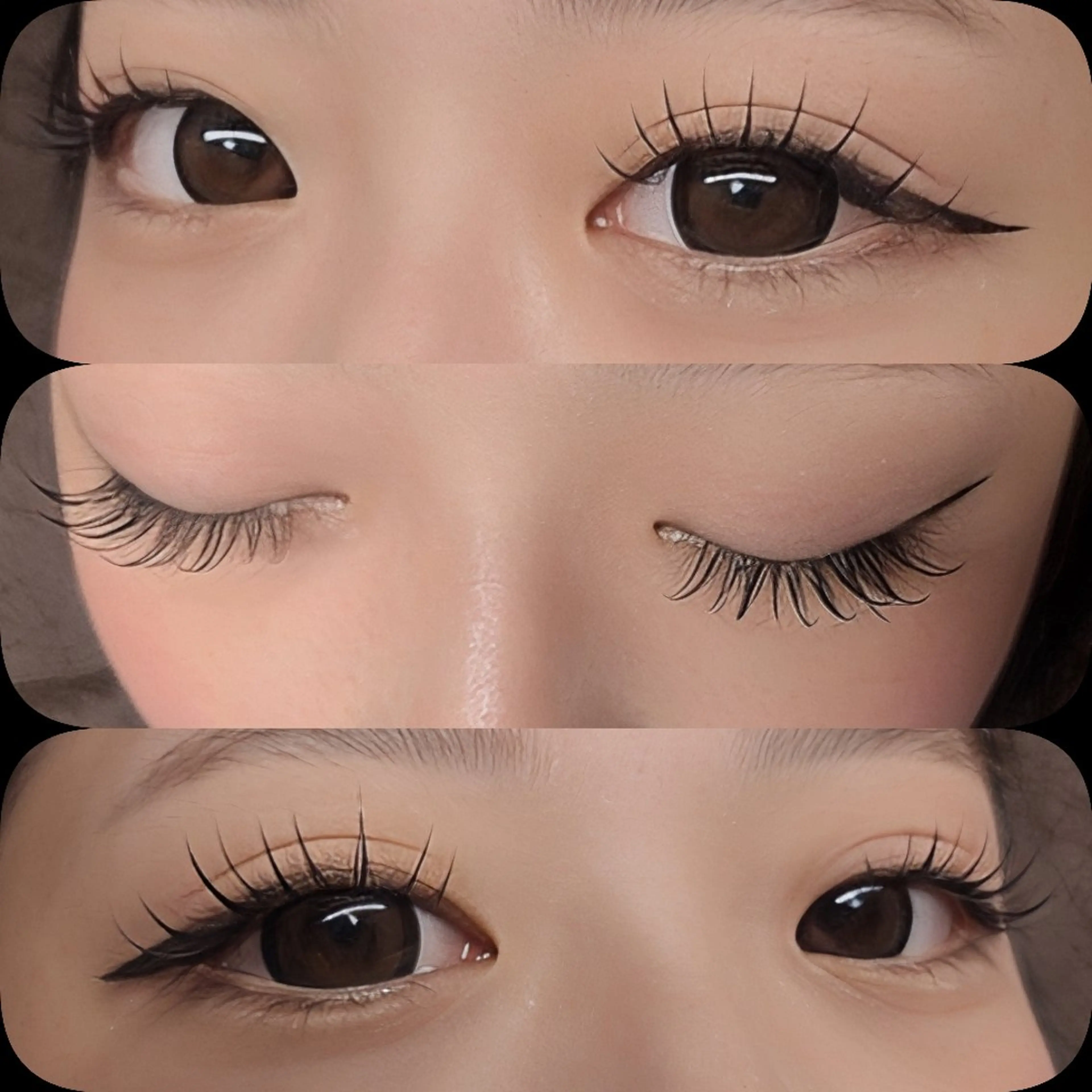 マツエク・マツパ 束感まつ毛 フラットラッシュ まつげ屋さん リリィアイのマツエク・マツパデザイン