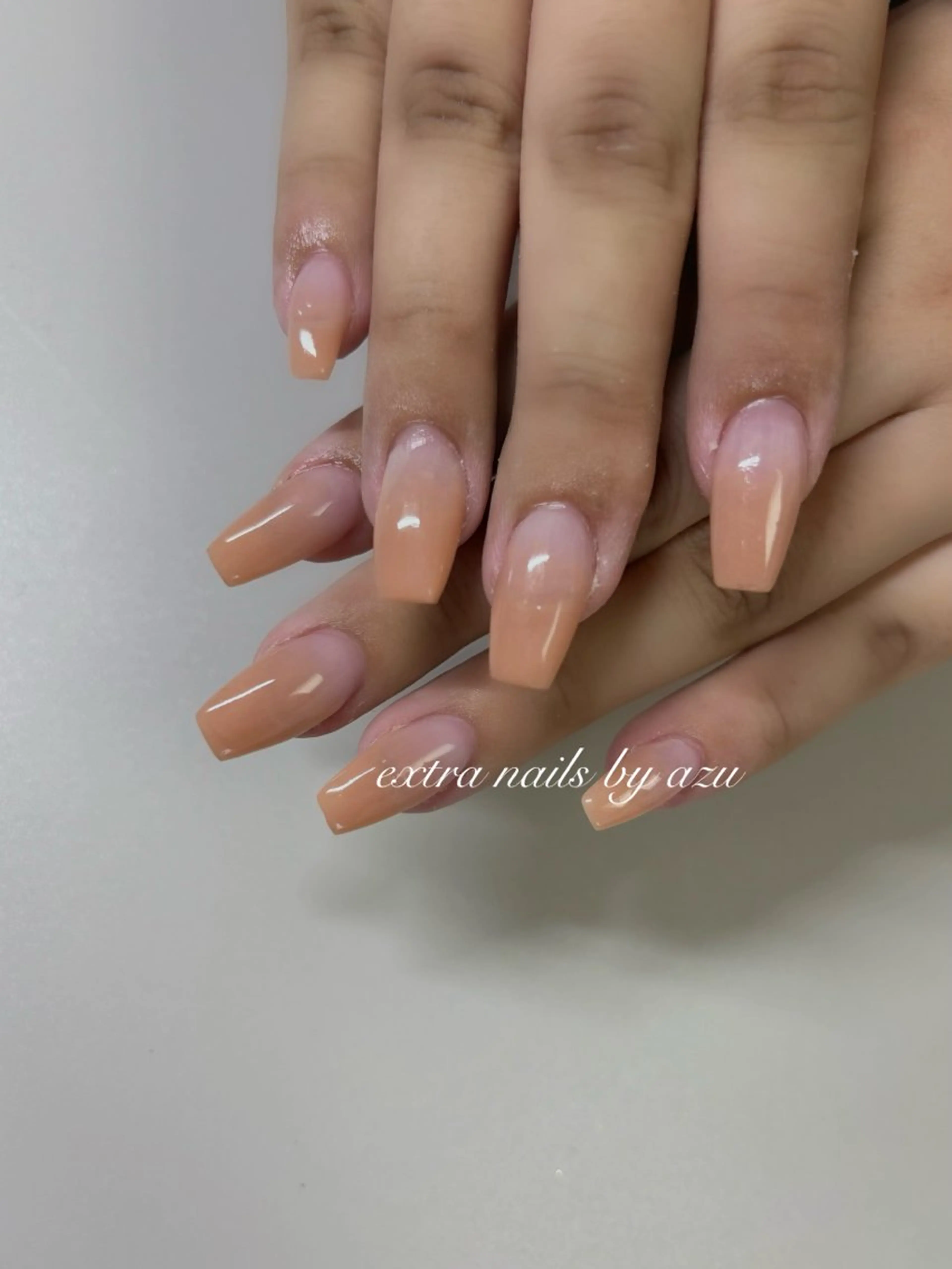 ネイル グラデーション スカルプネイル ハンドネイル extranails ／lemellaのネイルデザイン