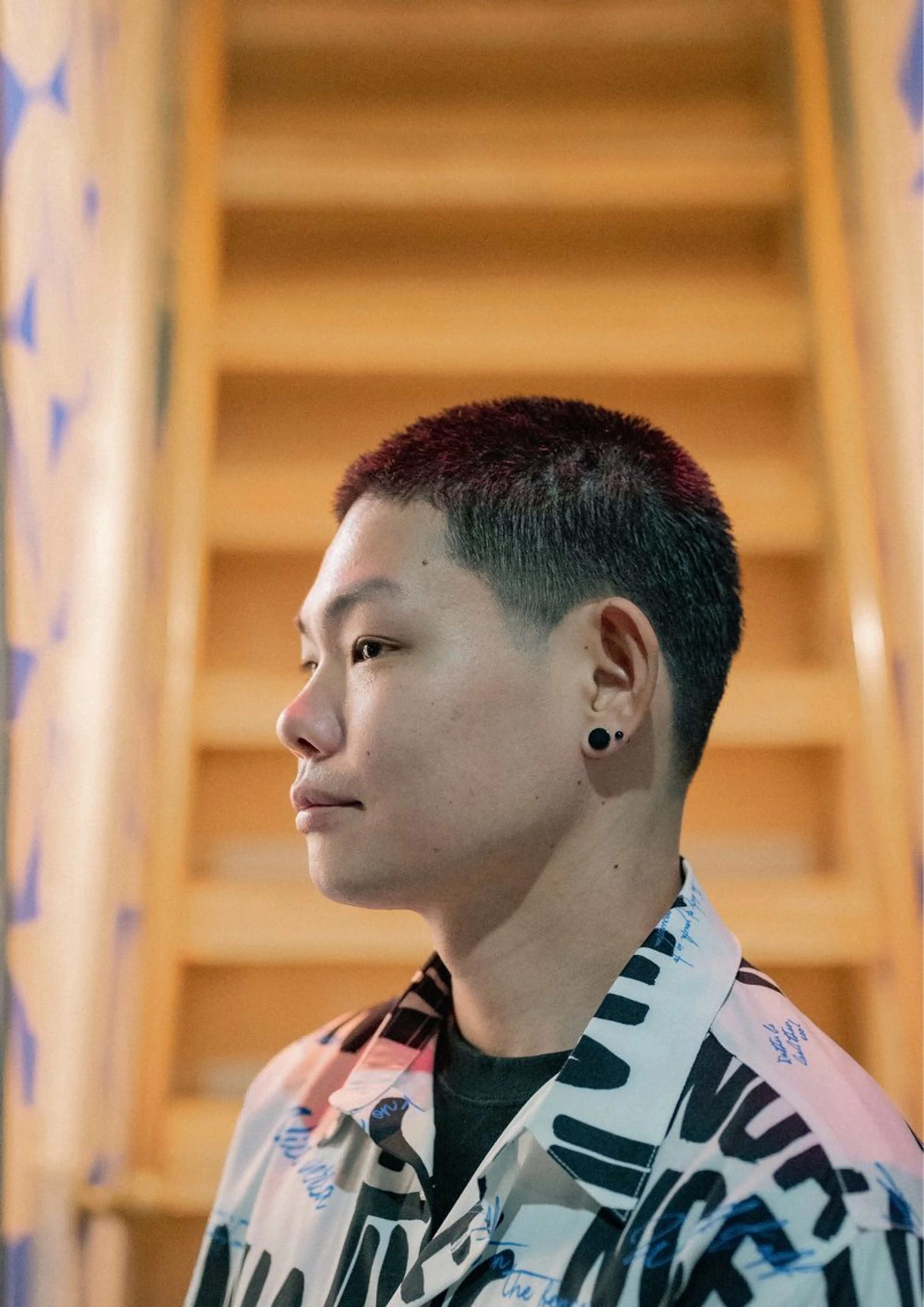 ショート カラー パーマ メンズ バズカット カット 🔗メンズサロン🔗 Kieのヘアスタイル