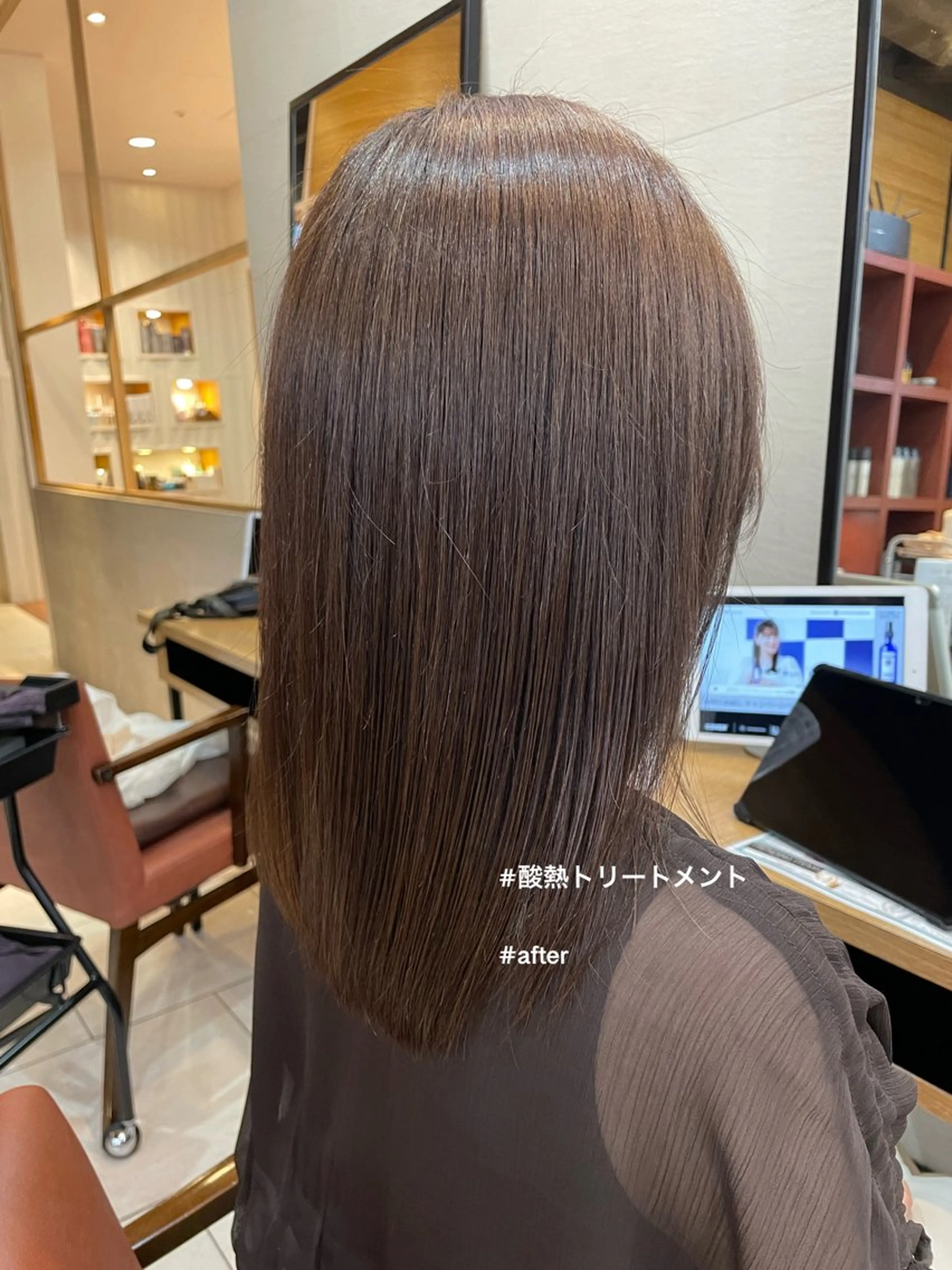 ミディアム トリートメント 酸熱トリートメント ボブ/ミディアム 親しみやすさ/さくらのヘアスタイル