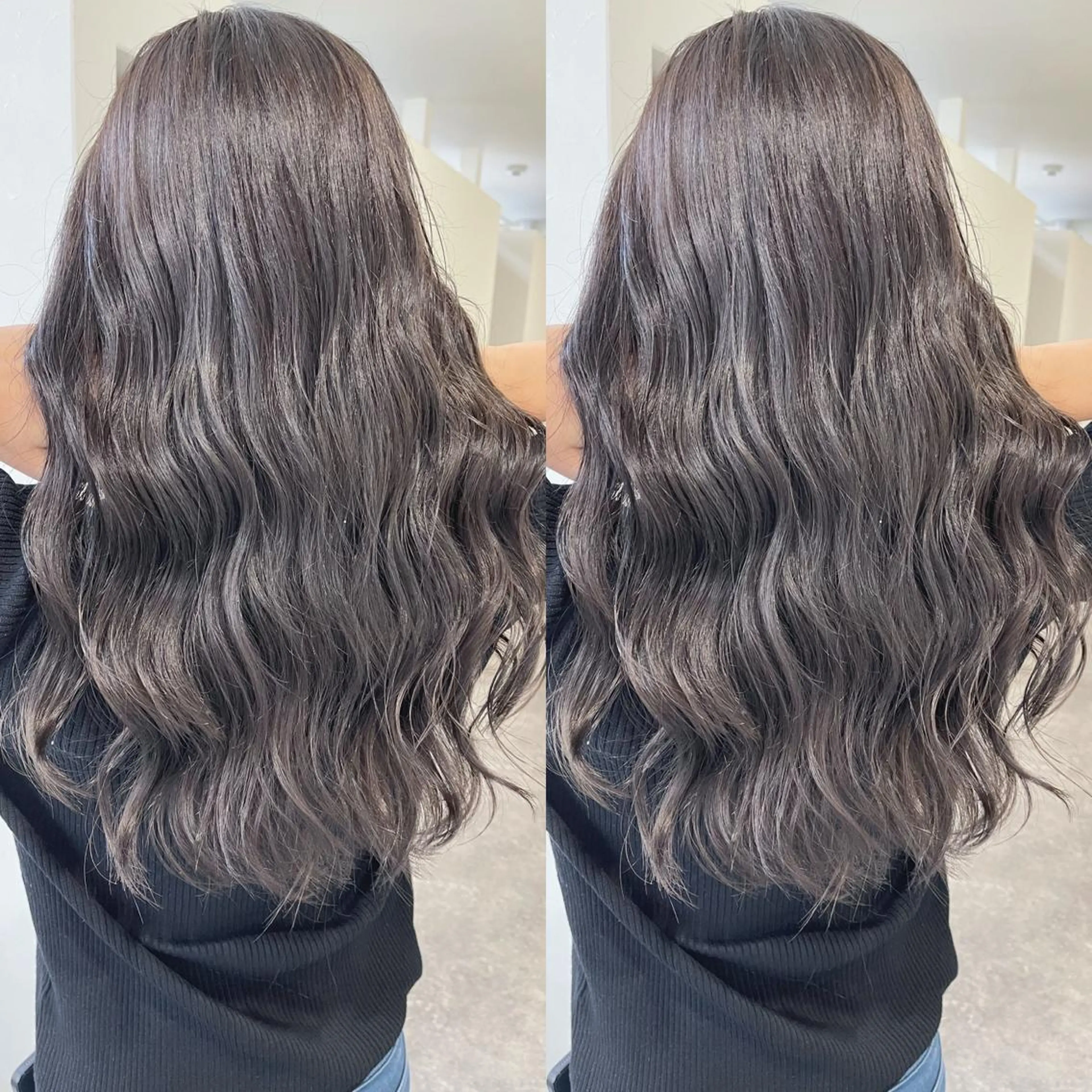 セミロング トリートメント カット ヘアカラー トリートメント H所属・H (エイチ) 烏丸御池店のヘアスタイル