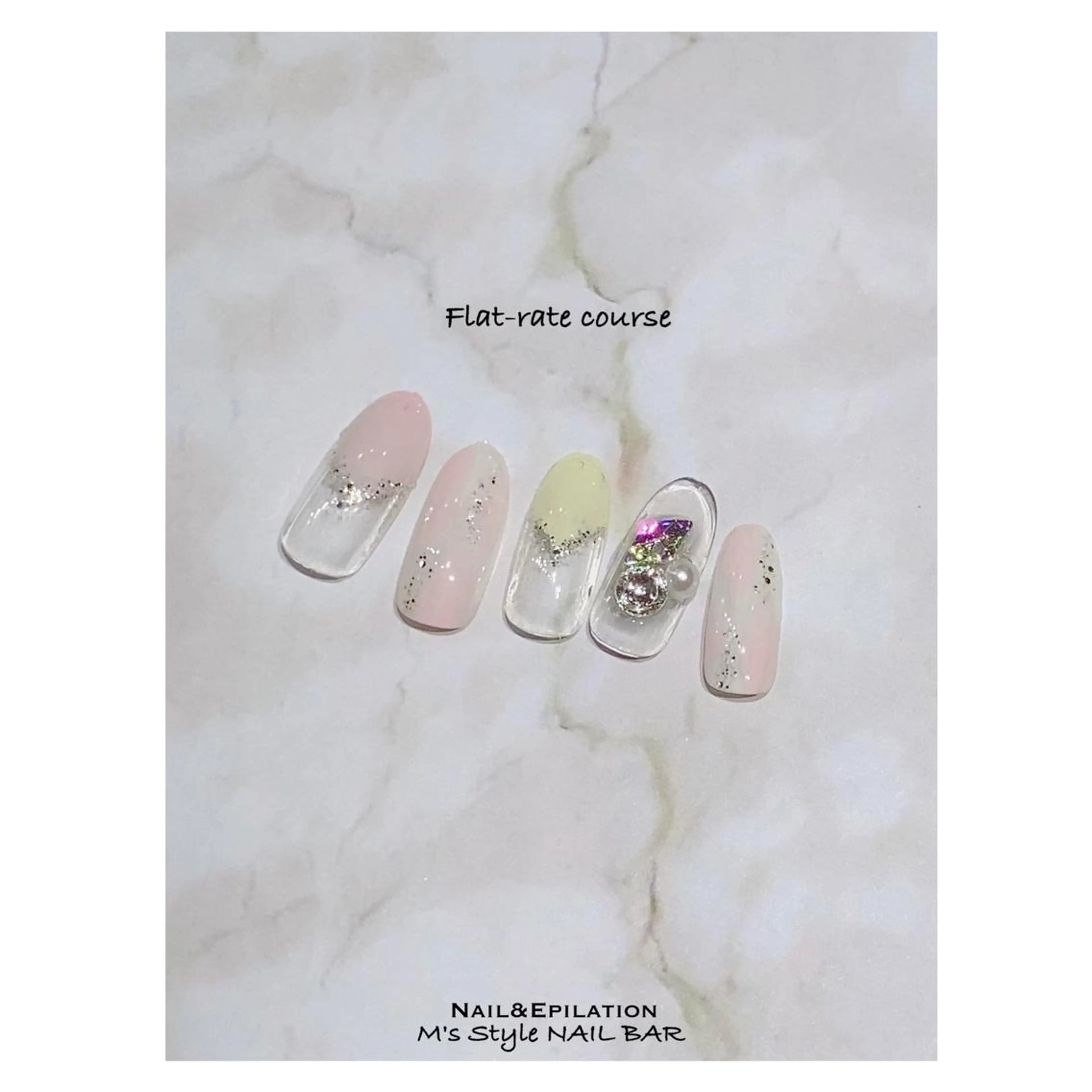 ネイル 成人式 入学式 卒業式 韓国ネイル ロングネイル ハンドネイル M's Style NAIL BARのネイルデザイン