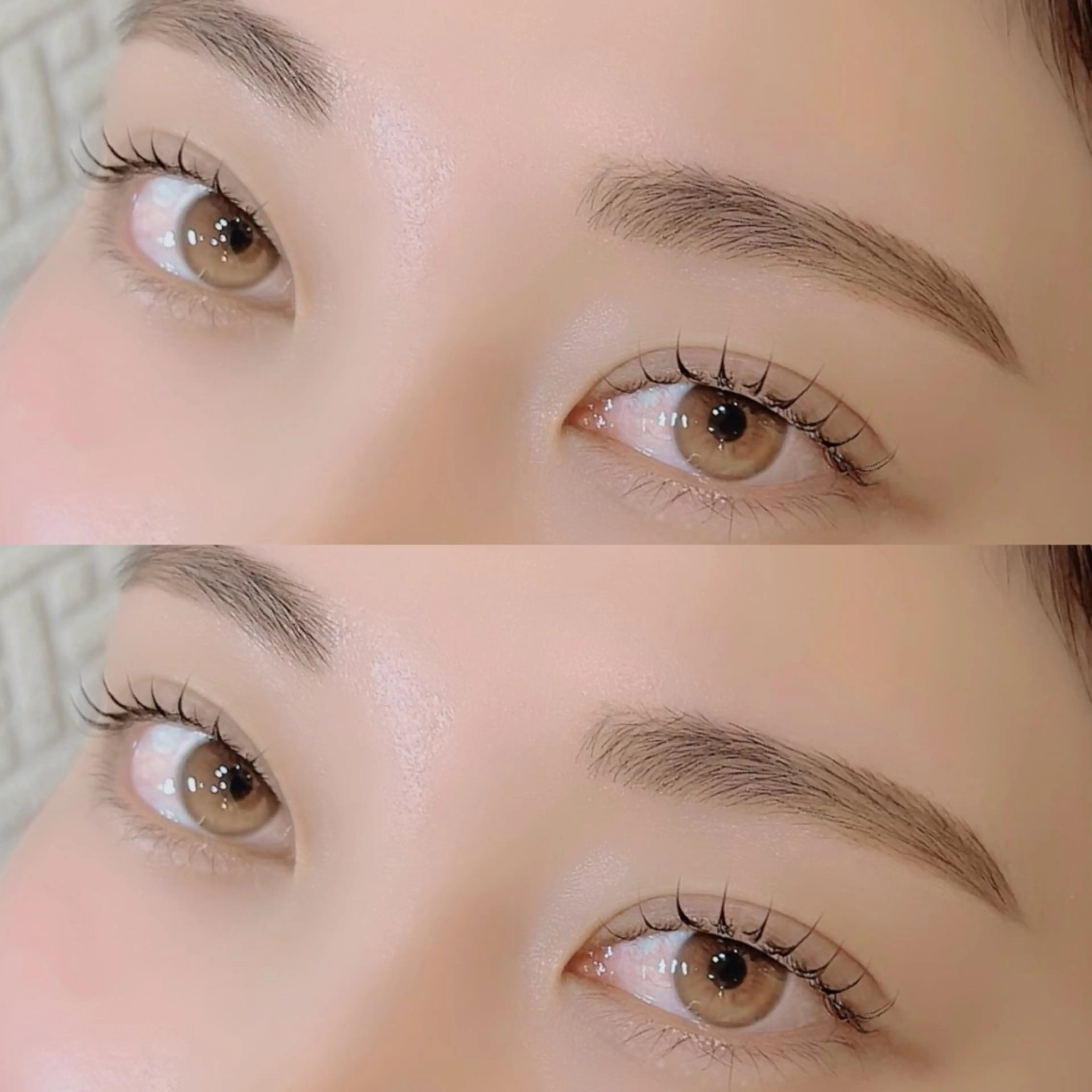 【アイブロウ&まつ毛パーマ☁️】お目元完璧set ¥1,200の写真