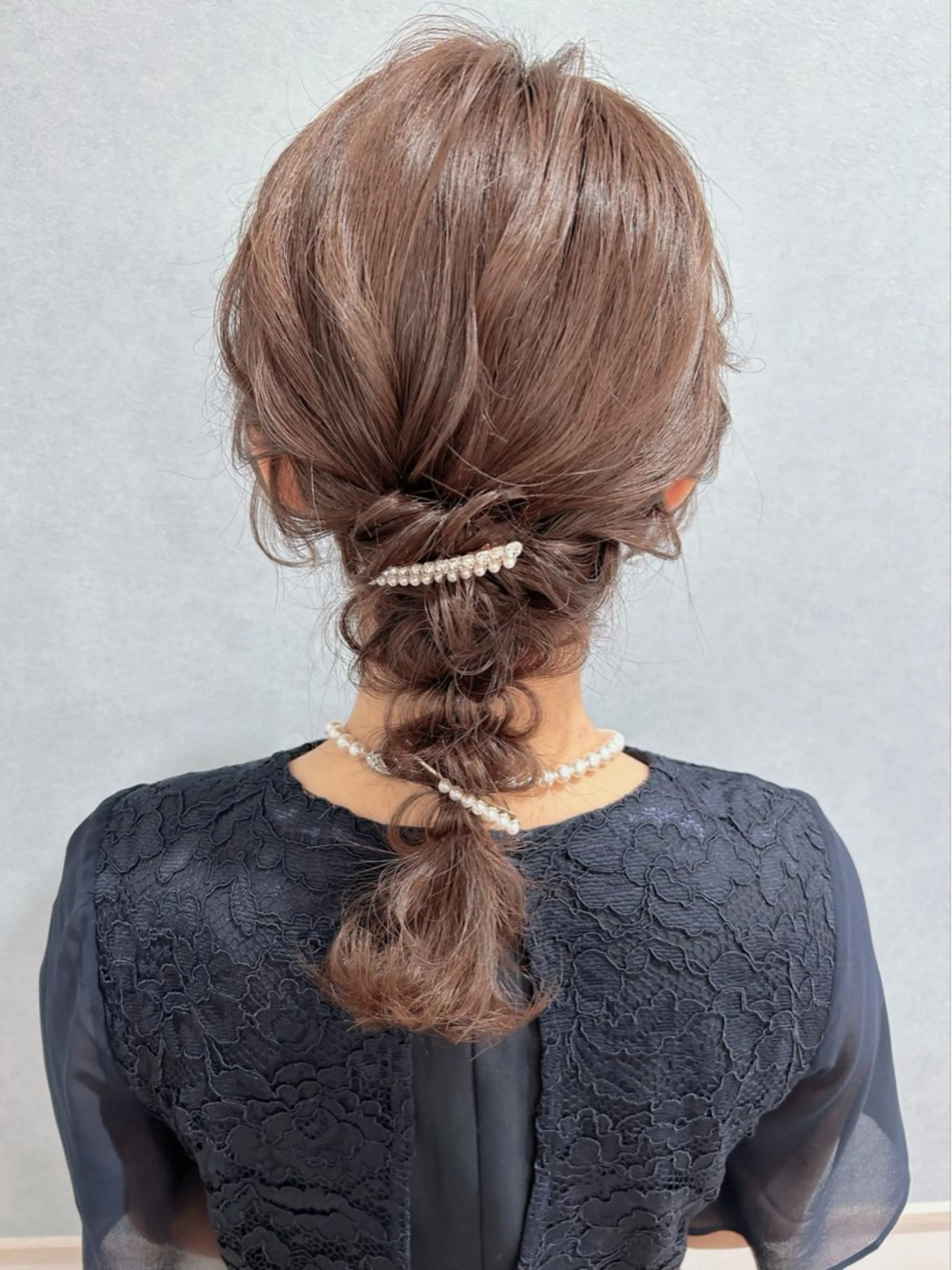 セミロング ヘアアレンジ ヘアセット セットサロン      ラフテル所属・大阪/ヘアアレンジ /似合わせset💐のヘアスタイル