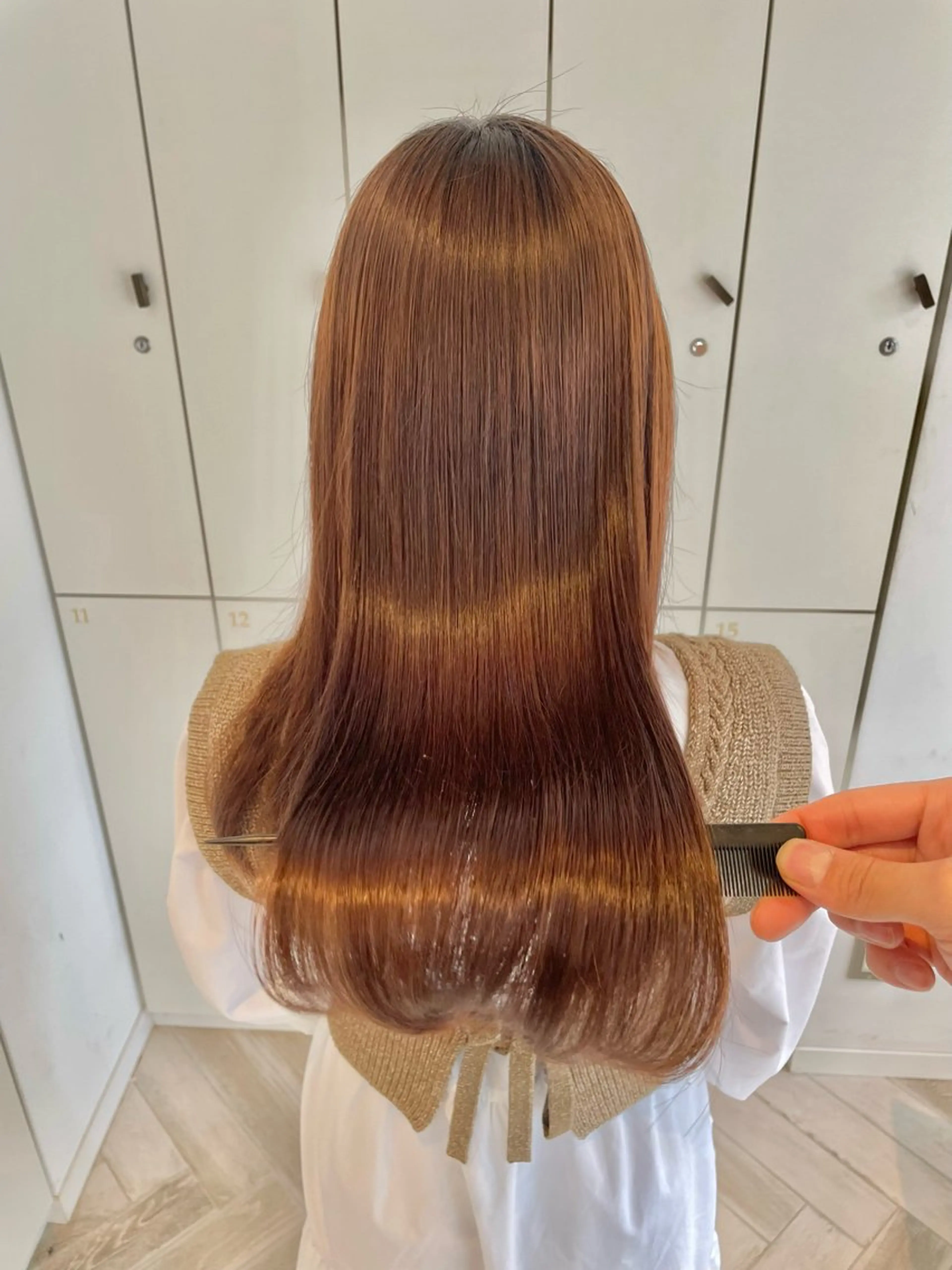 ロング 髪質改善 カット ヘアカラー 縮毛矯正 トリートメント 当日予約◎/縮毛矯正 /艶カラー/雨森大晃のヘアスタイル