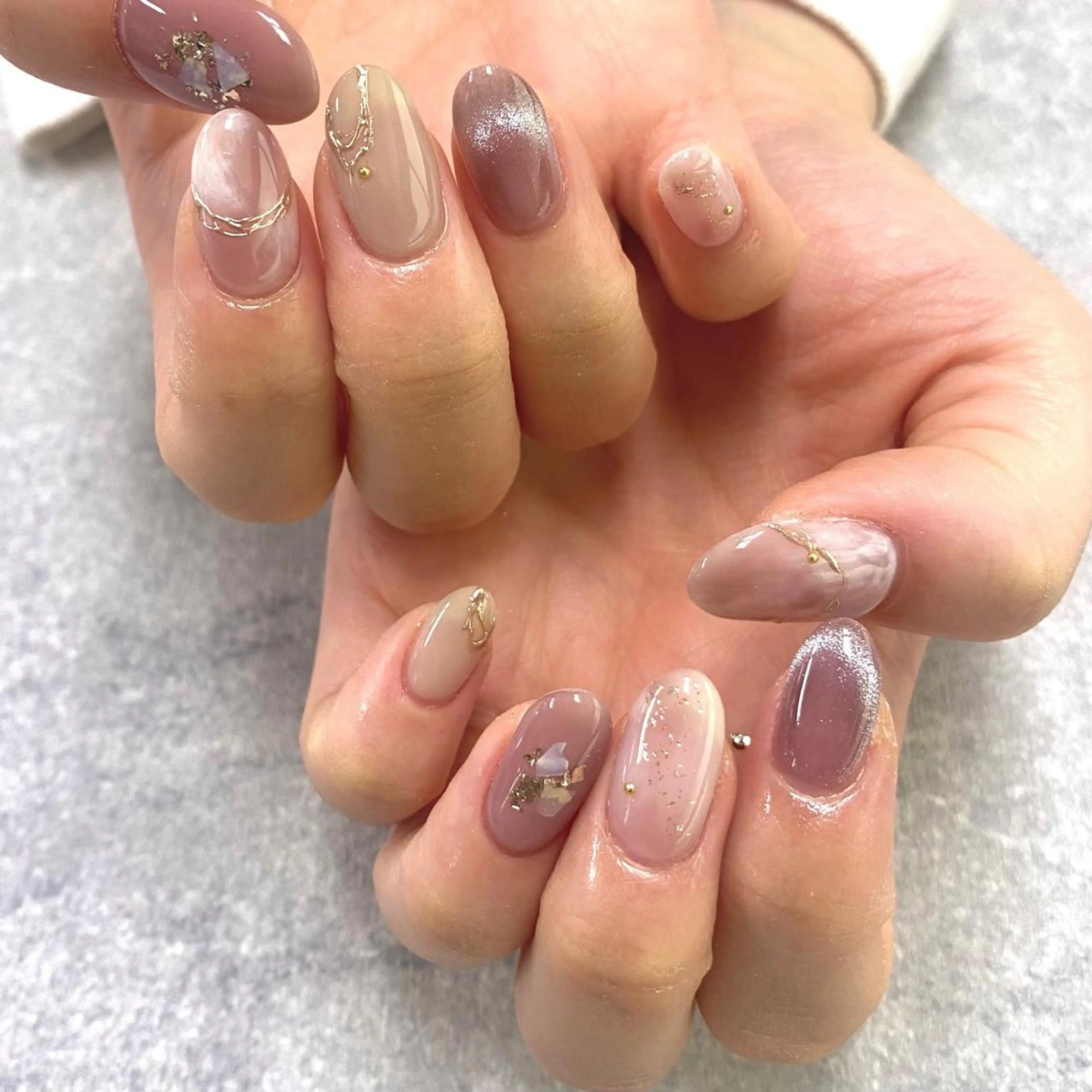 ネイル フットネイル フレンチネイル グラデーション キラキラネイル 韓国ネイル FASTNAIL PLUS 新宿店のネイルデザイン