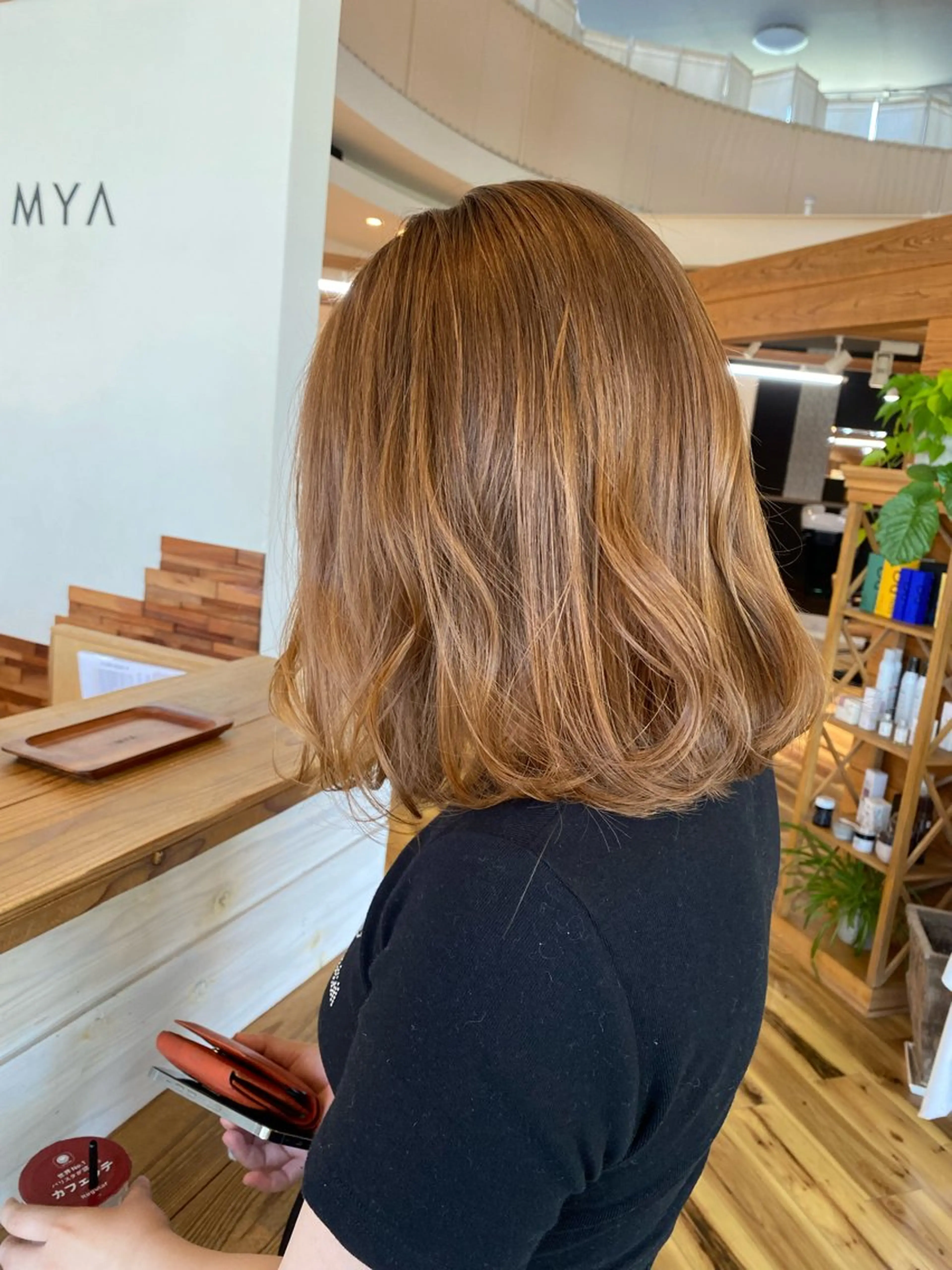 カラー ブリーチ ブリーチなしカラー 清水 さくらのヘアスタイル