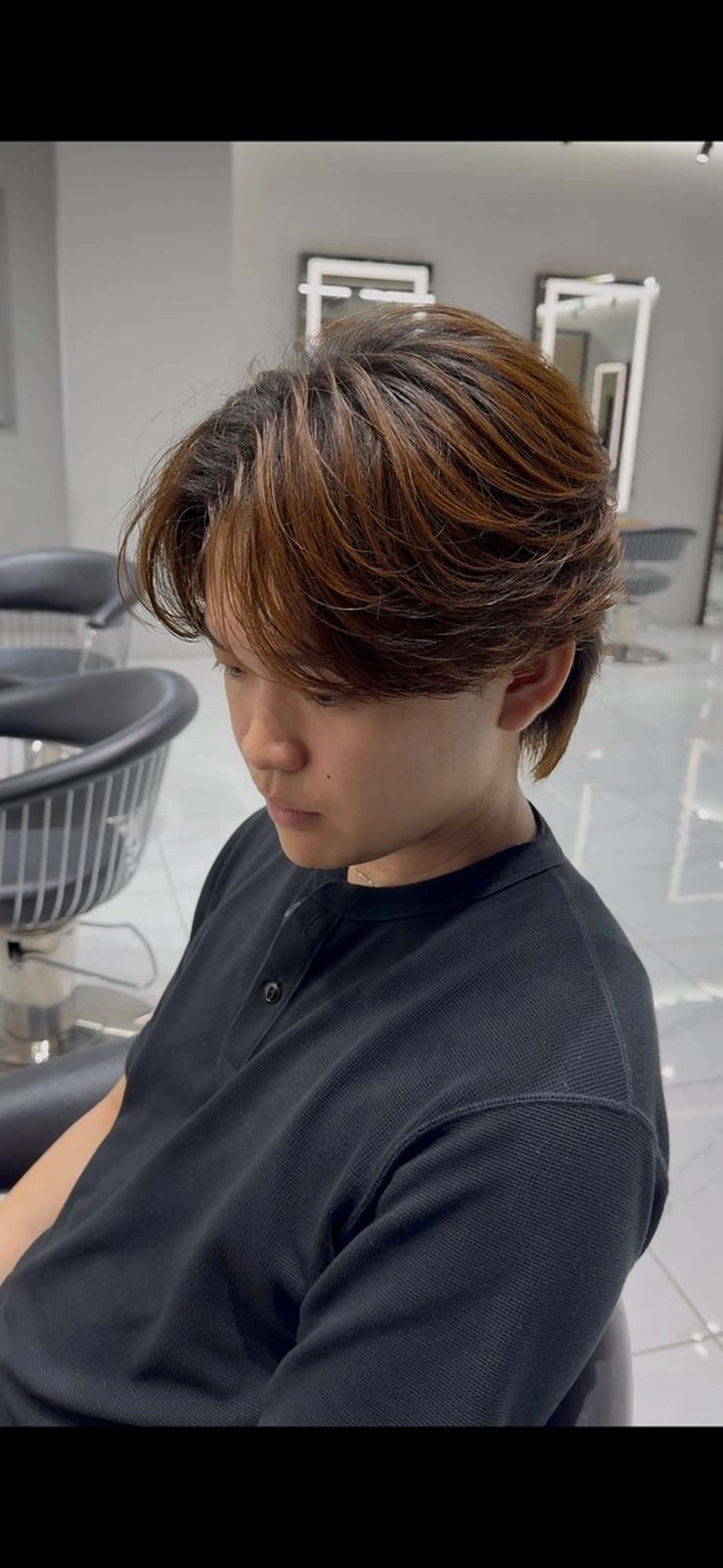 カラー メンズ ブラウンカラー 柴田 聖士のヘアスタイル