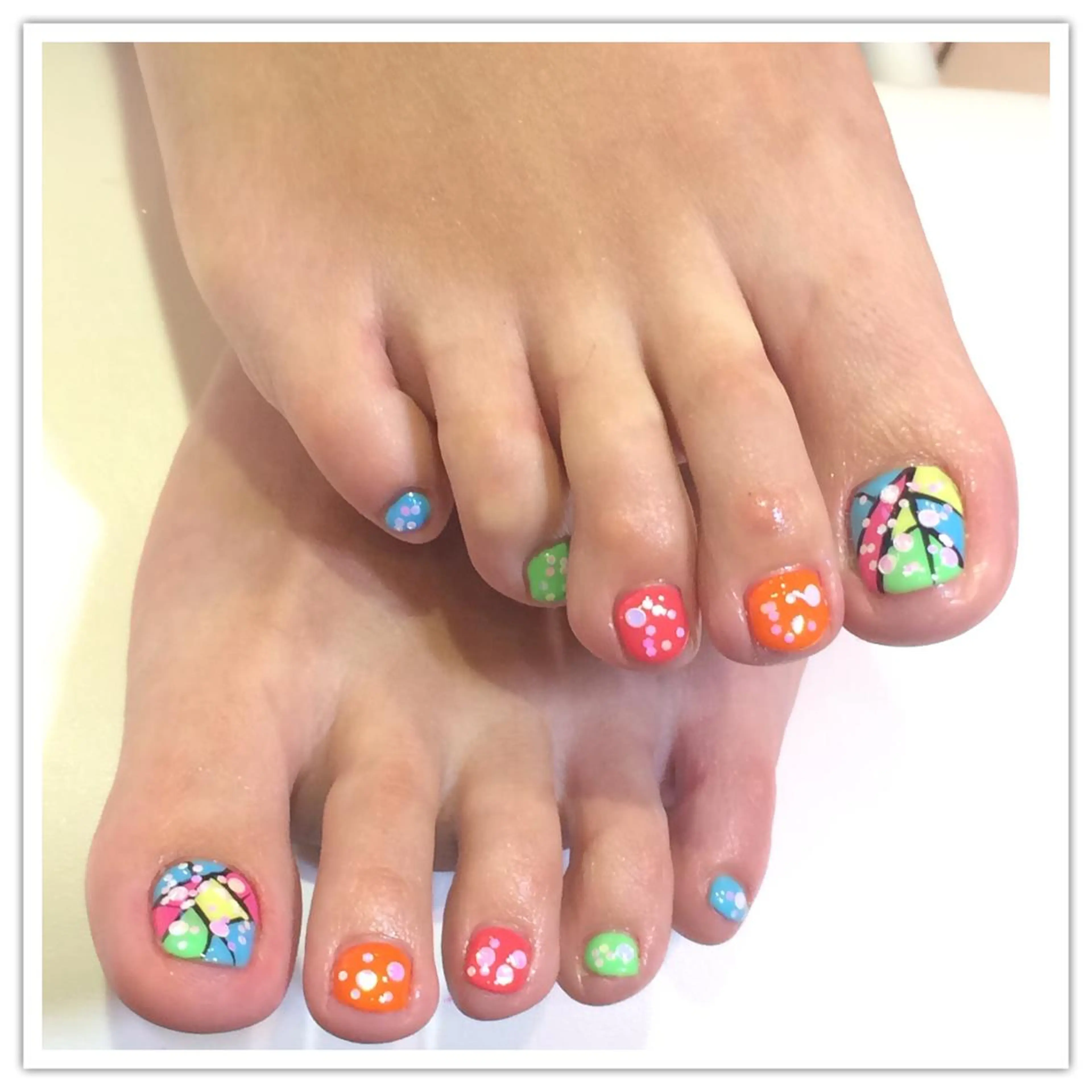 ネイル フットネイル M nail はやまうららのネイルデザイン