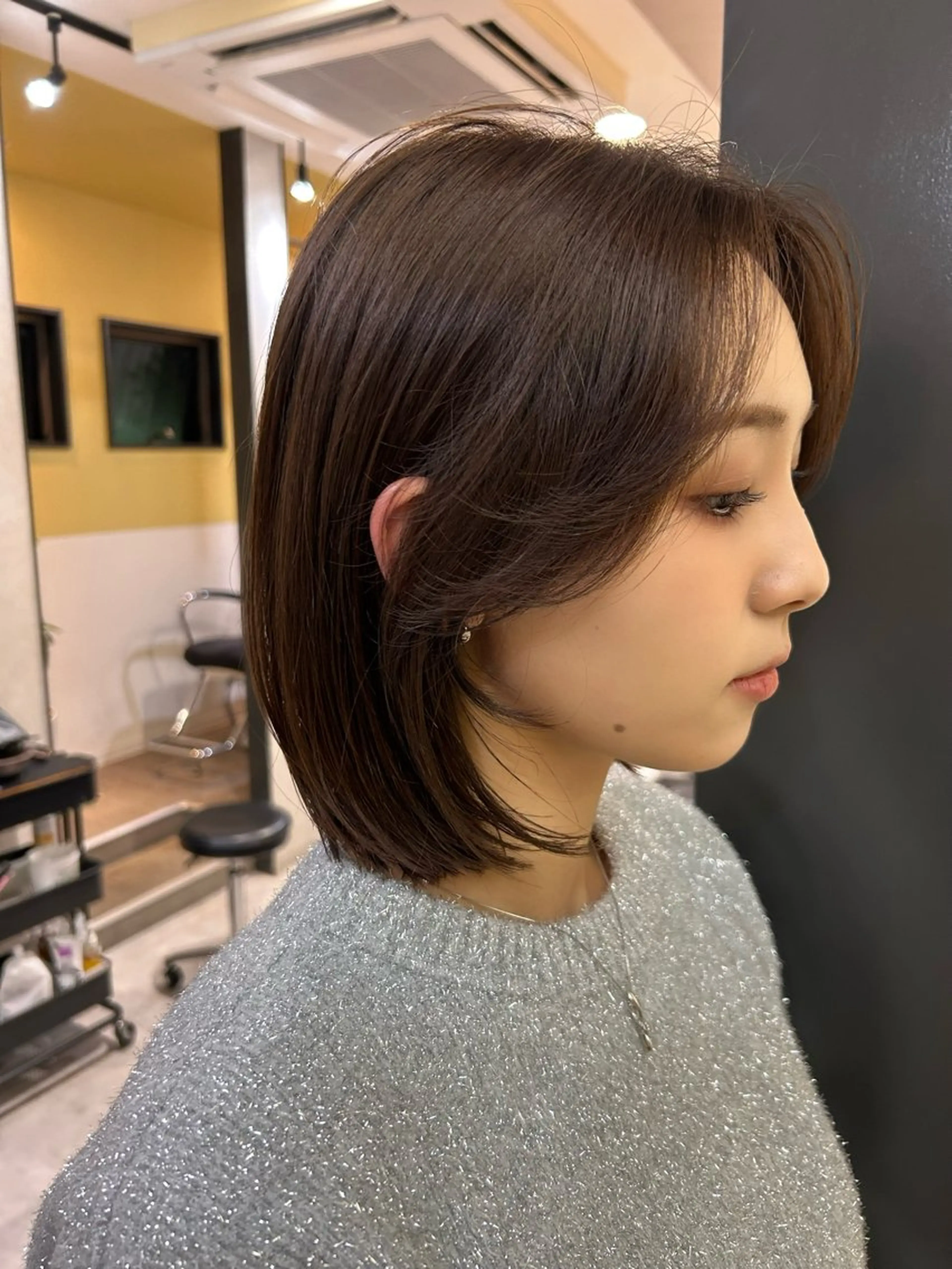 ショート カラー ボブ hub hair レイヤー/透明感のヘアスタイル