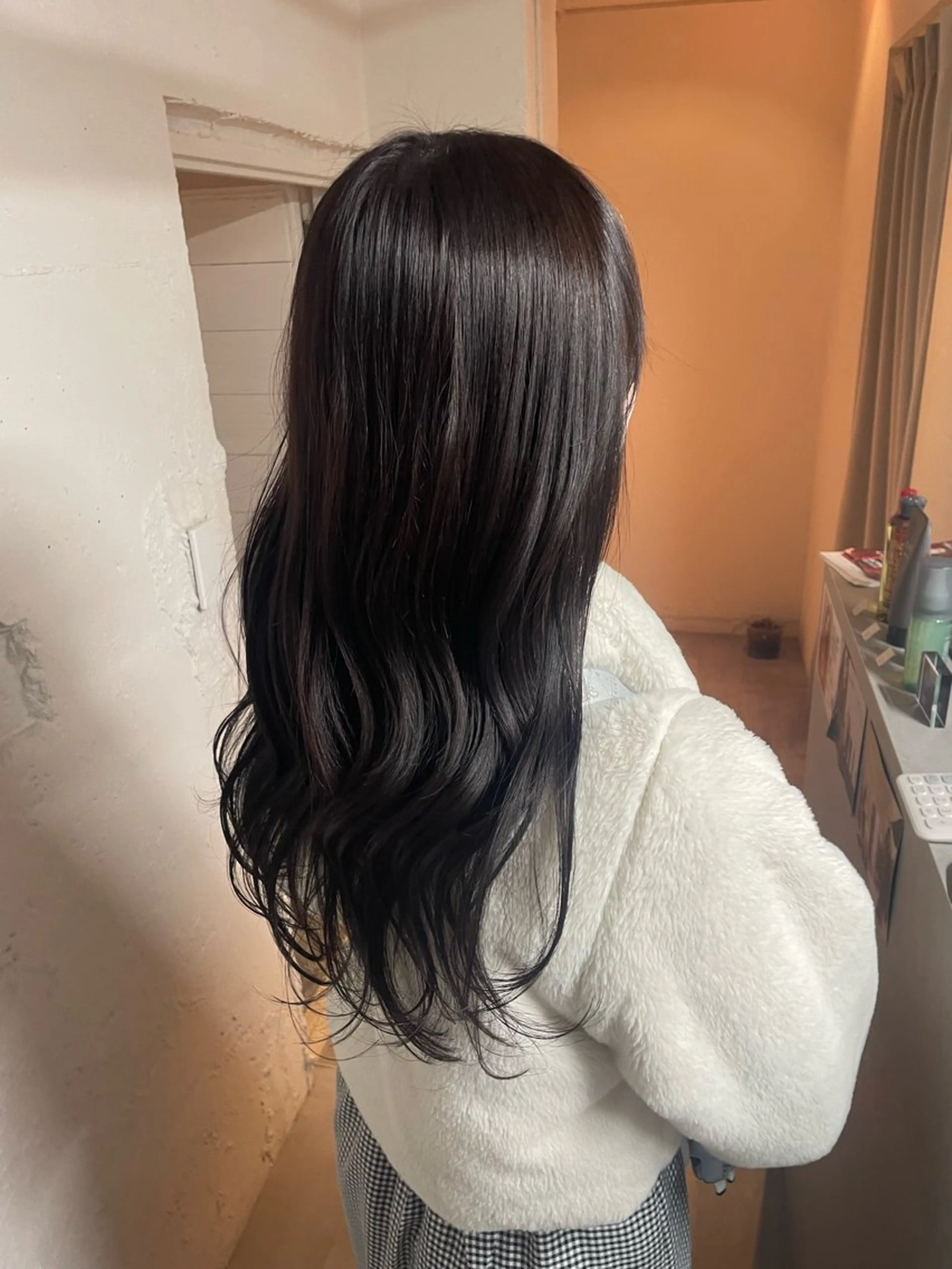 セミロング カット ヘアカラー トリートメント tokute 中野真咲🐺のヘアスタイル