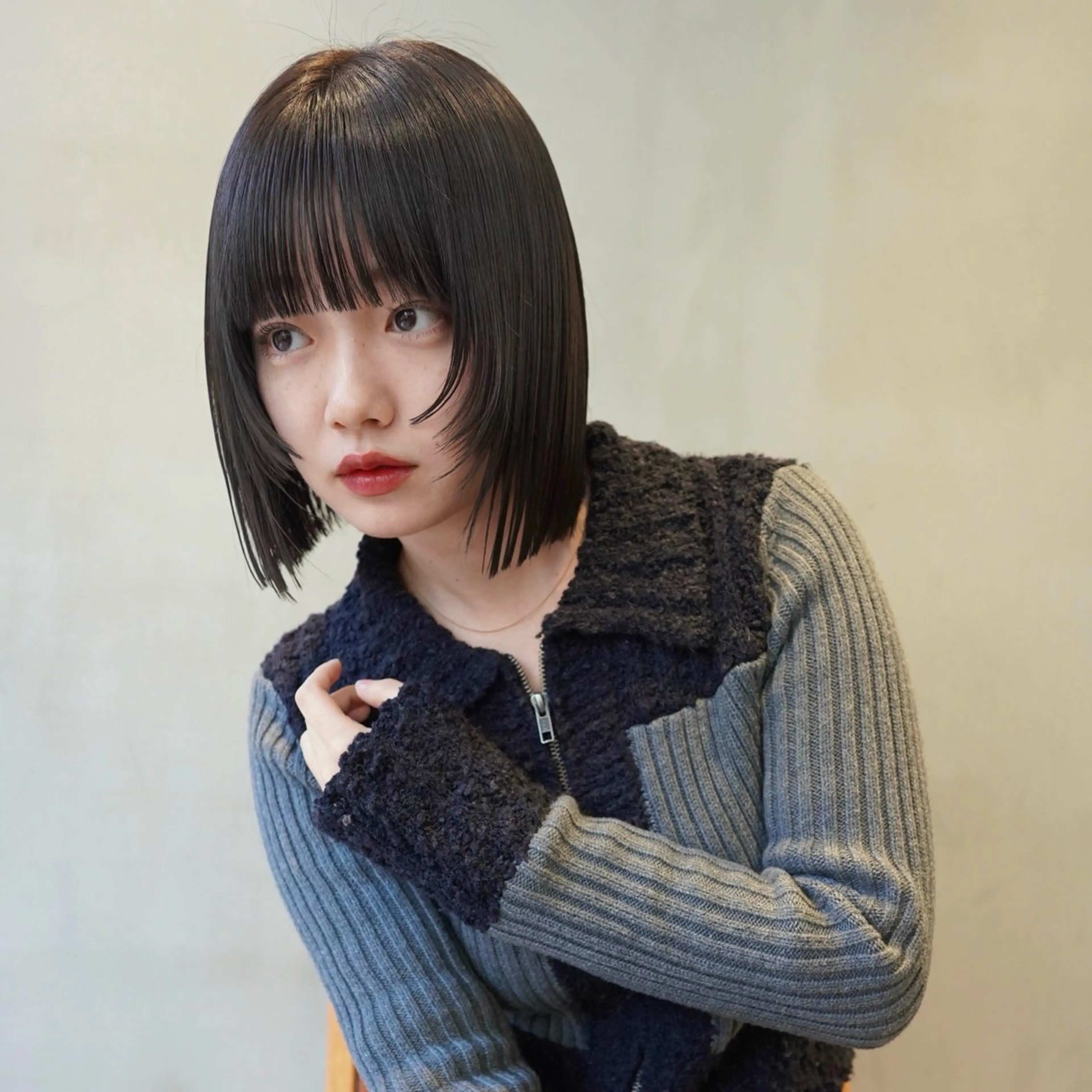 ショート 前下がりボブ ボブ トリートメント 横浜/レイヤー/ カネコのヘアスタイル