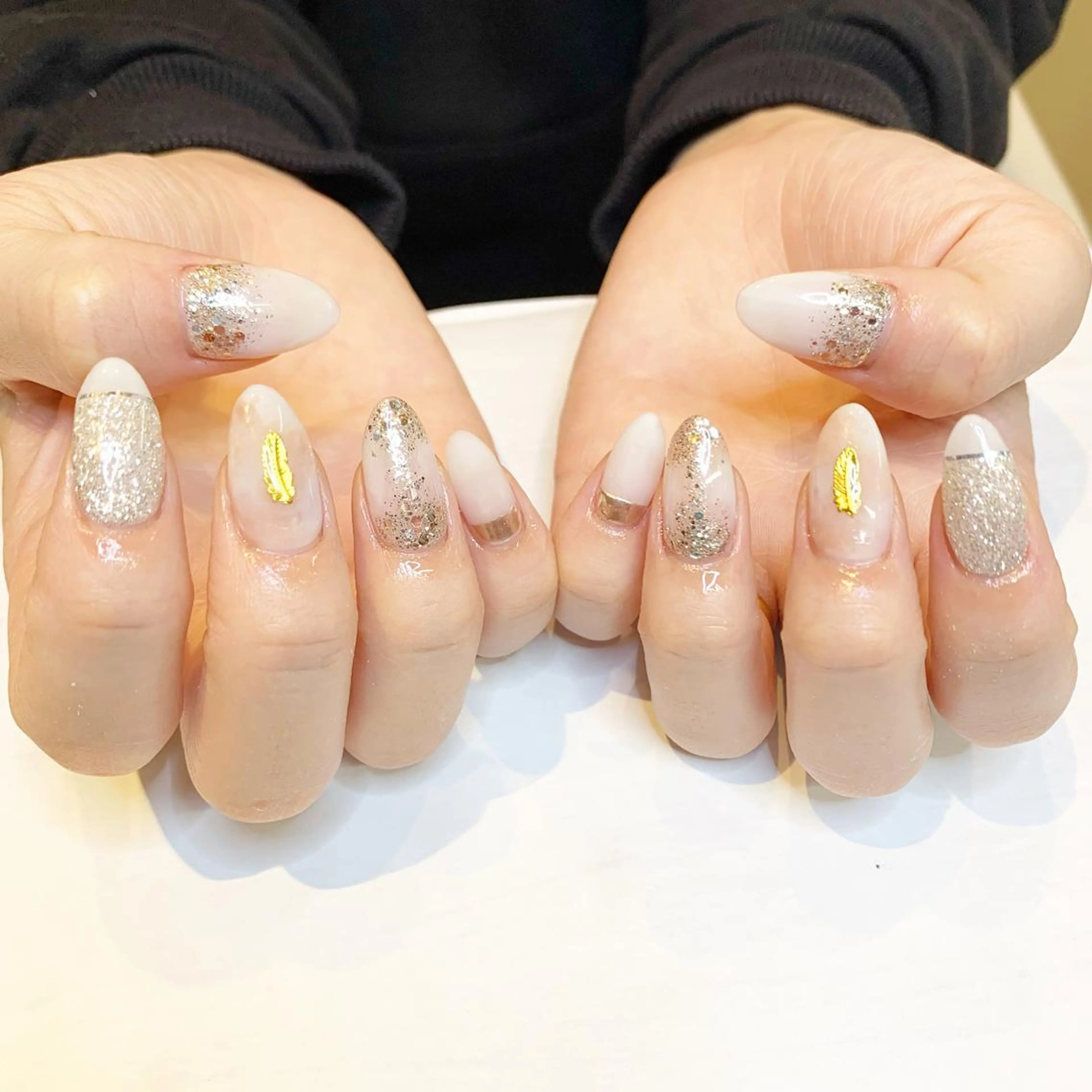 ネイル アートネイル 持ち込み スカルプネイル シンプルネイル ハンドネイル フットネイル Adite nailのネイルデザイン