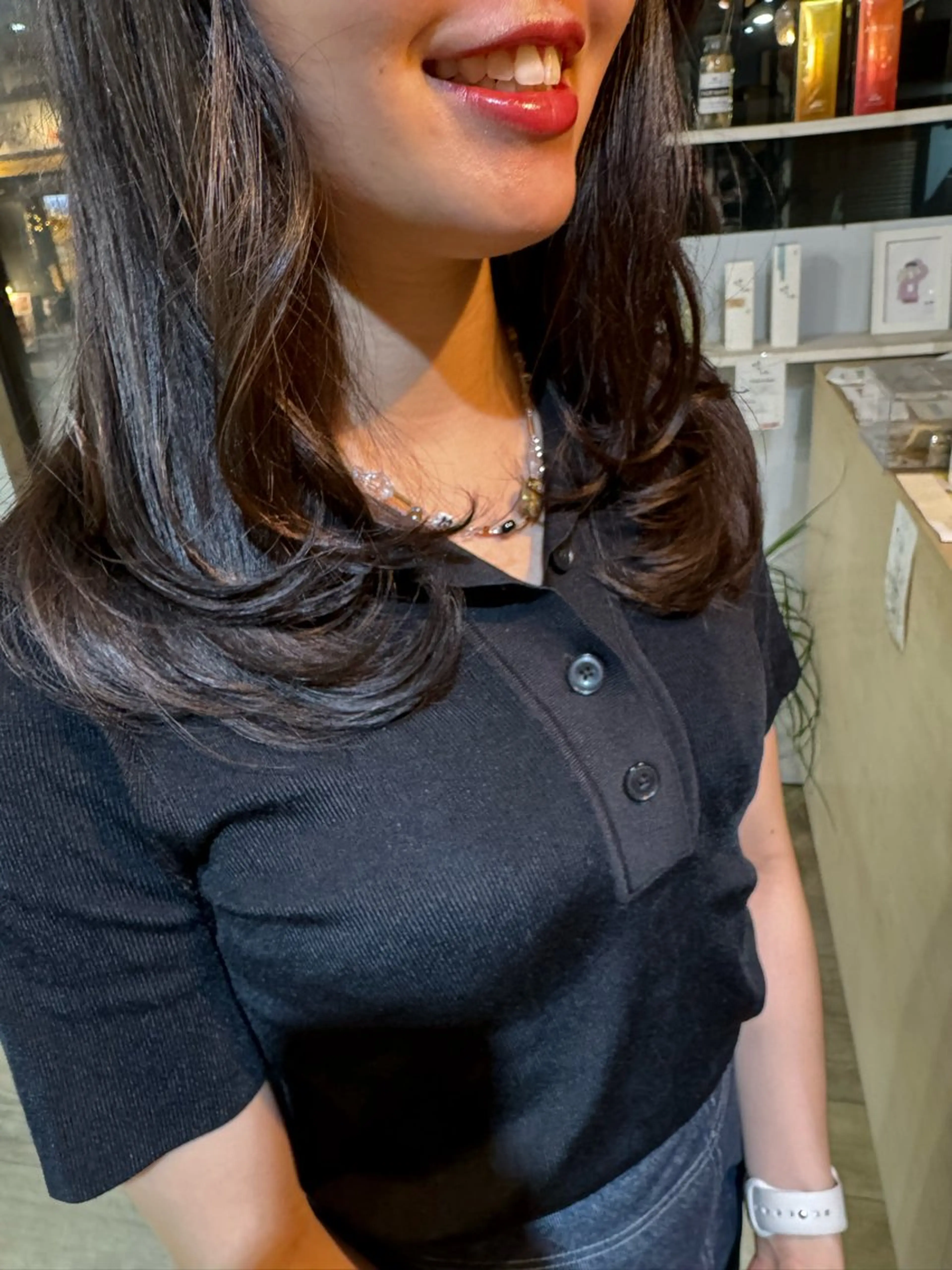 セミロング 米元 春奈のヘアスタイル