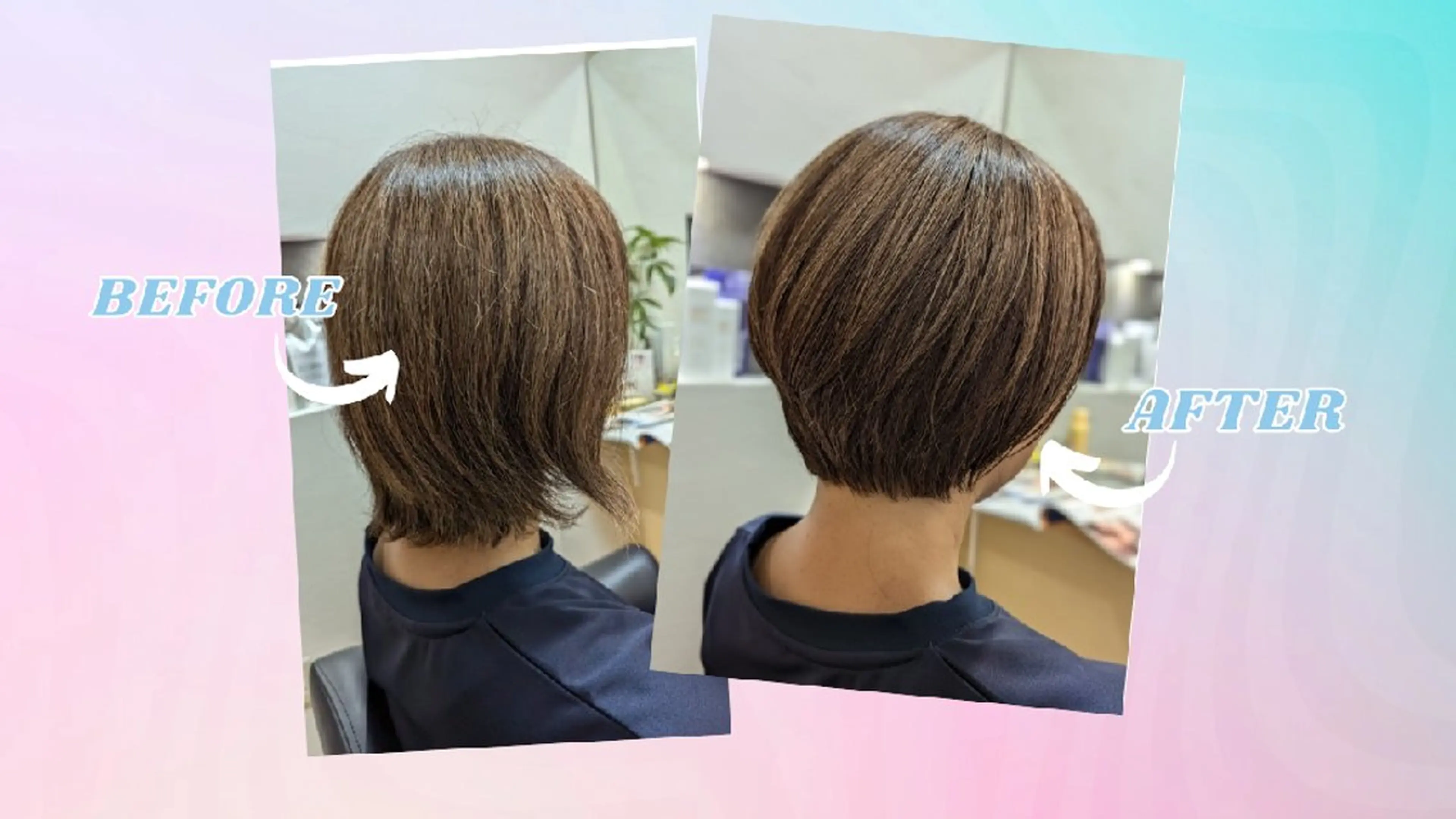 ショート ショートヘア 髪屋こころ 峯村 衣舞のヘアスタイル