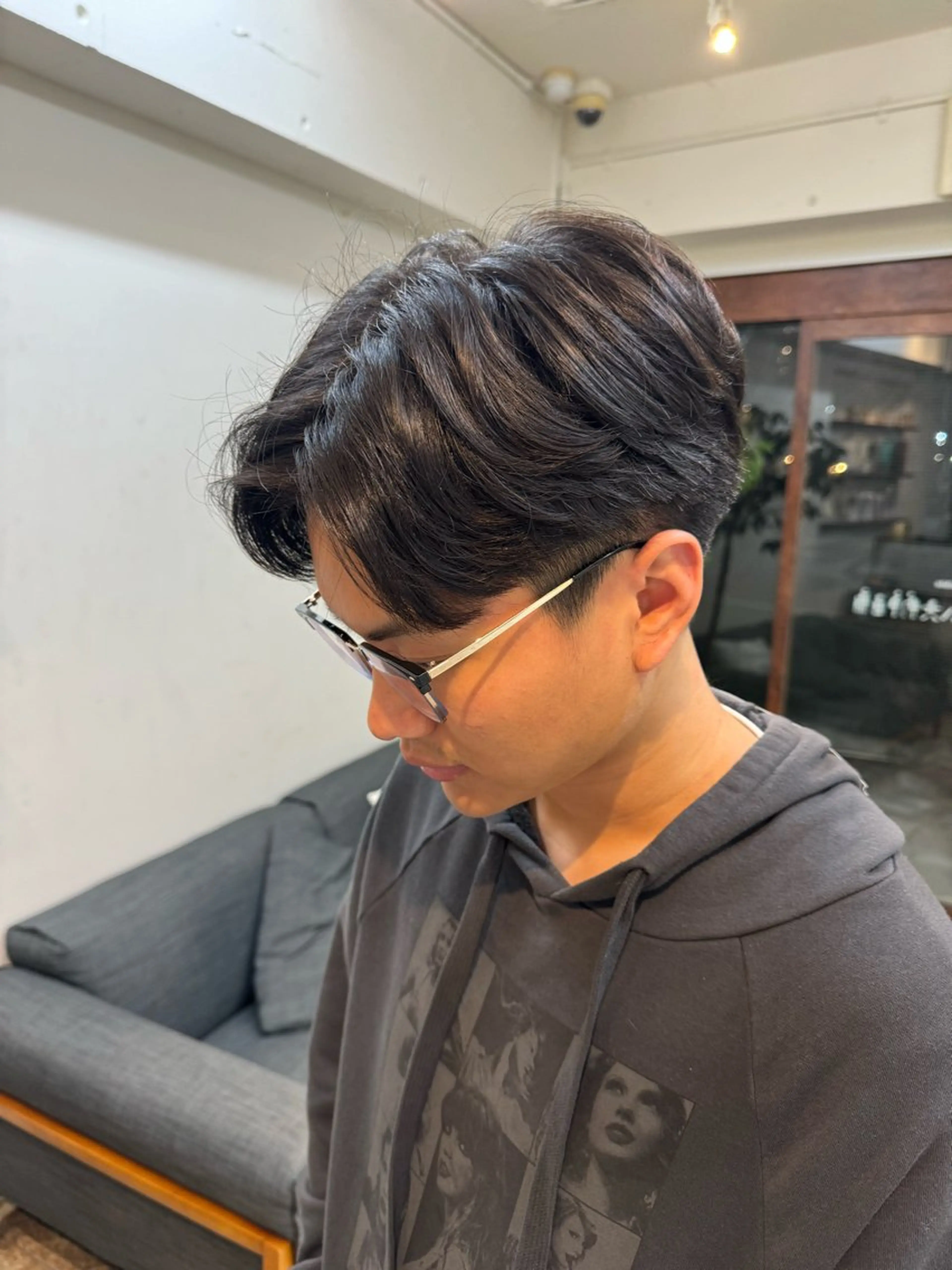 パーマ メンズ マッシュ メンズパーマ カット パーマ 内藤 さつきのヘアスタイル