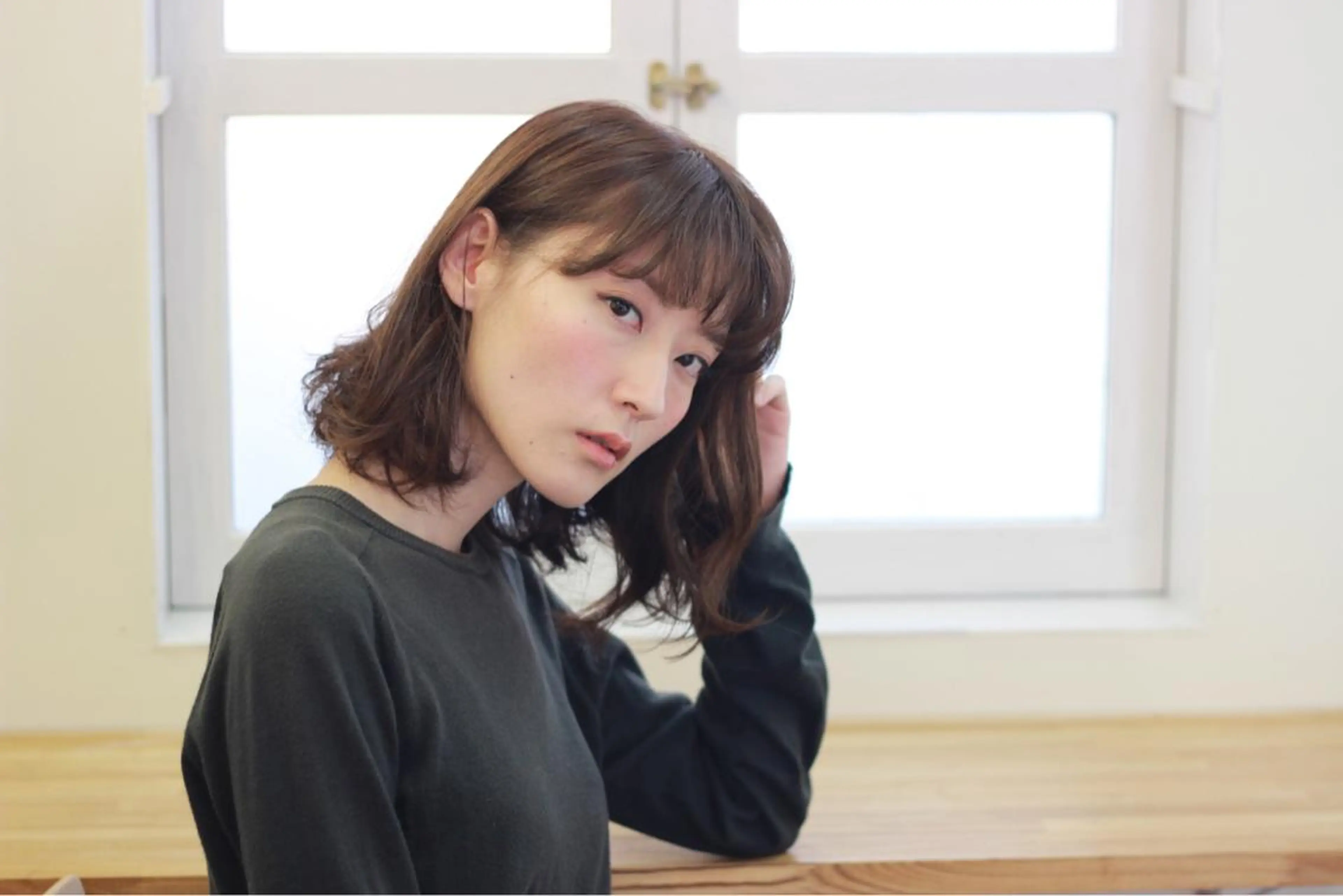 ミディアム パーマ 平尾駅直結/徒歩0分 イノセントヘアのヘアスタイル