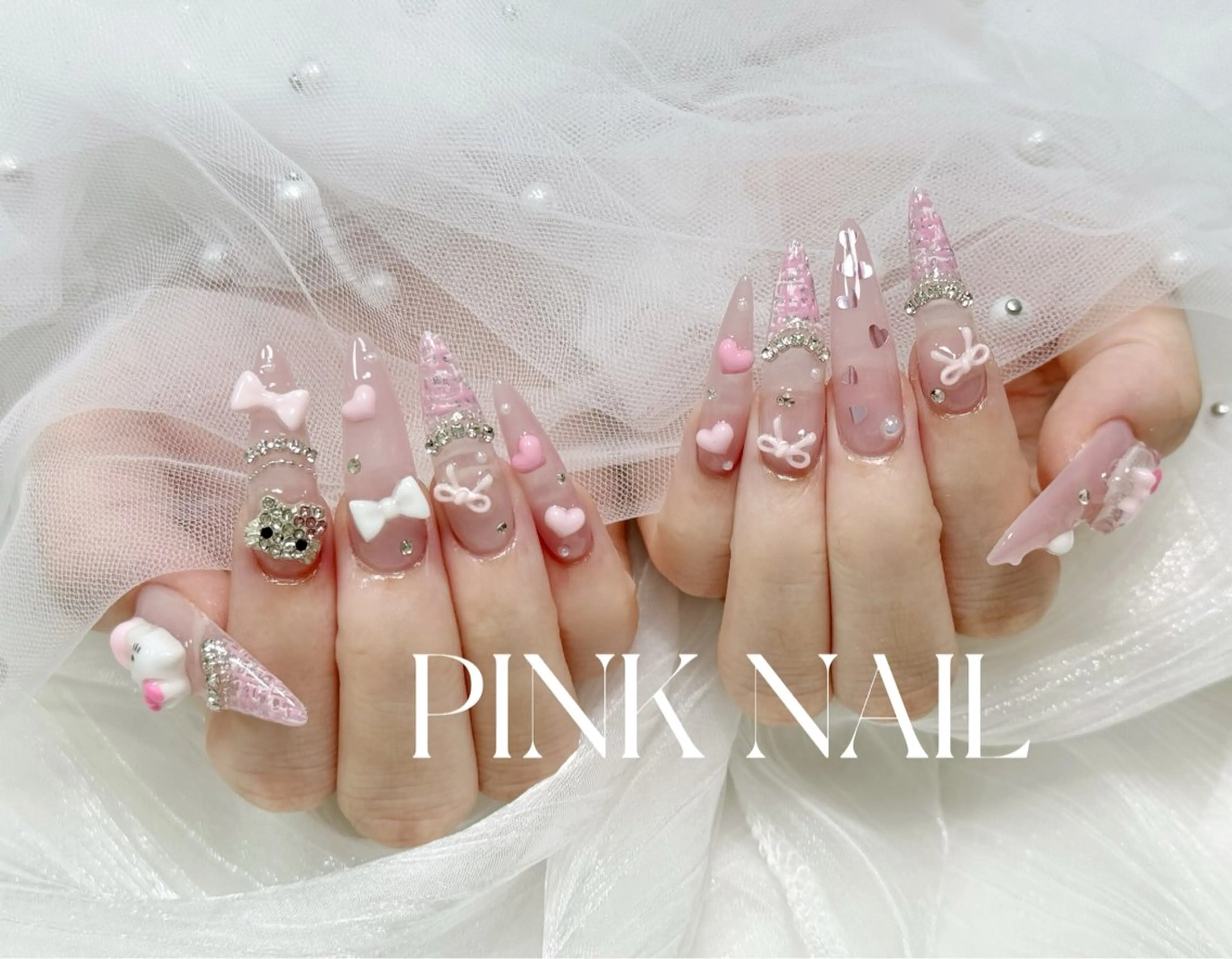 ネイル ハンドネイル pink nailのその他イメージ