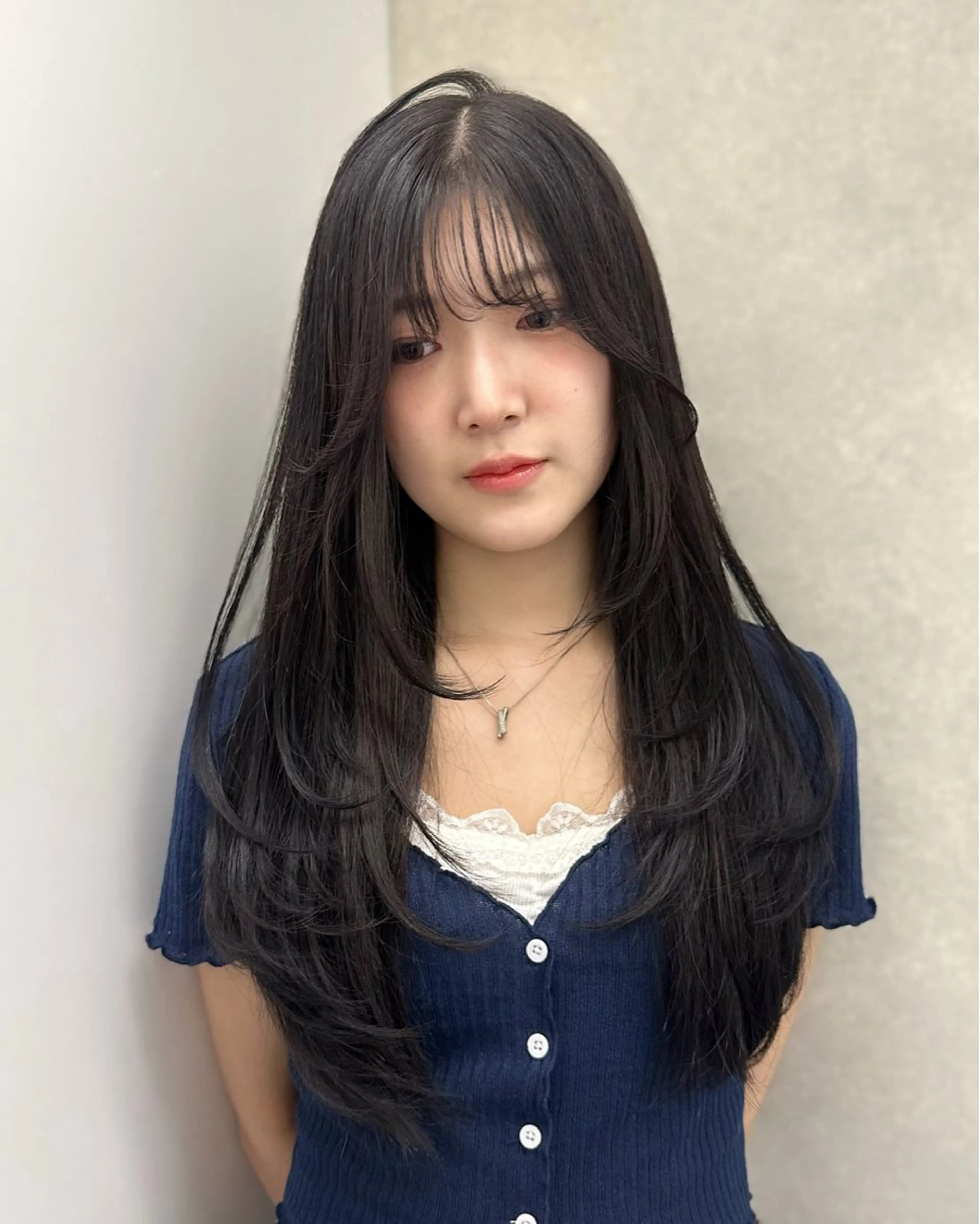 ロング カラー カット ヘアカラー 韓国ヘアメンズ・レデ ィース特化ミクのヘアスタイル