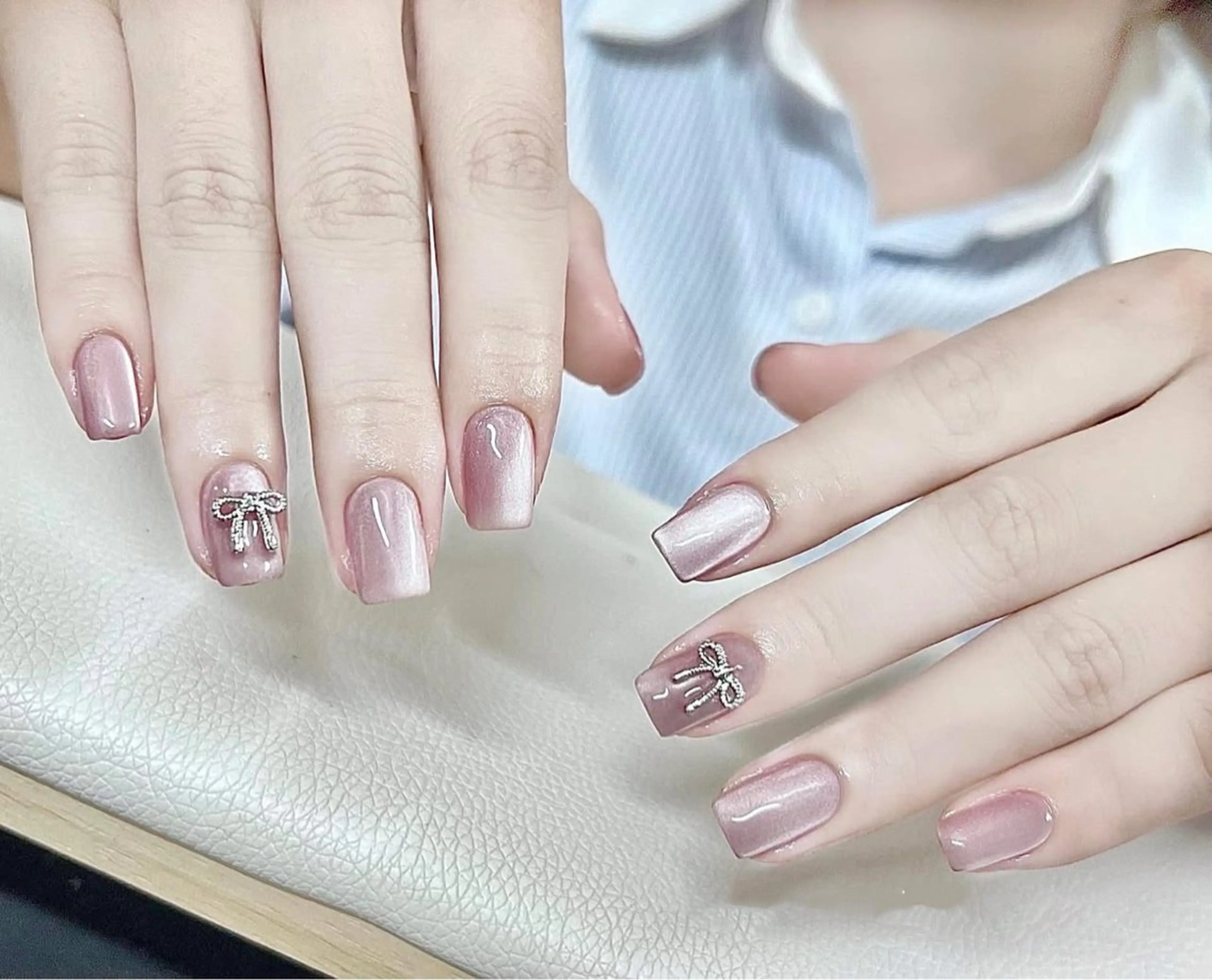 ネイル チークネイル フットネイル フレンチネイル グラデーション 韓国ネイル Ribbonnail salonのネイルデザイン