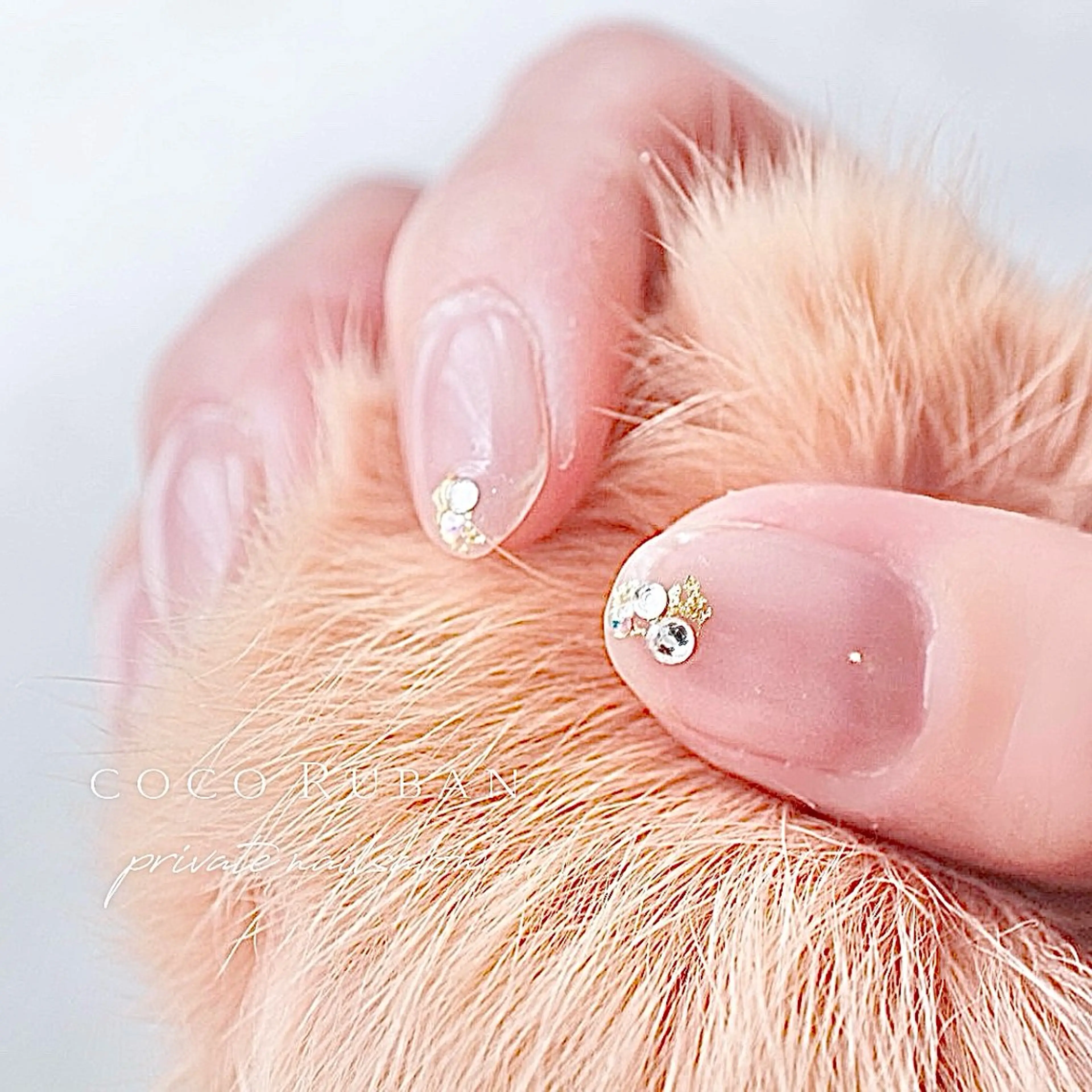 ネイル ハンドネイル 自爪育成ネイルサロン ココリュバンのネイルデザイン