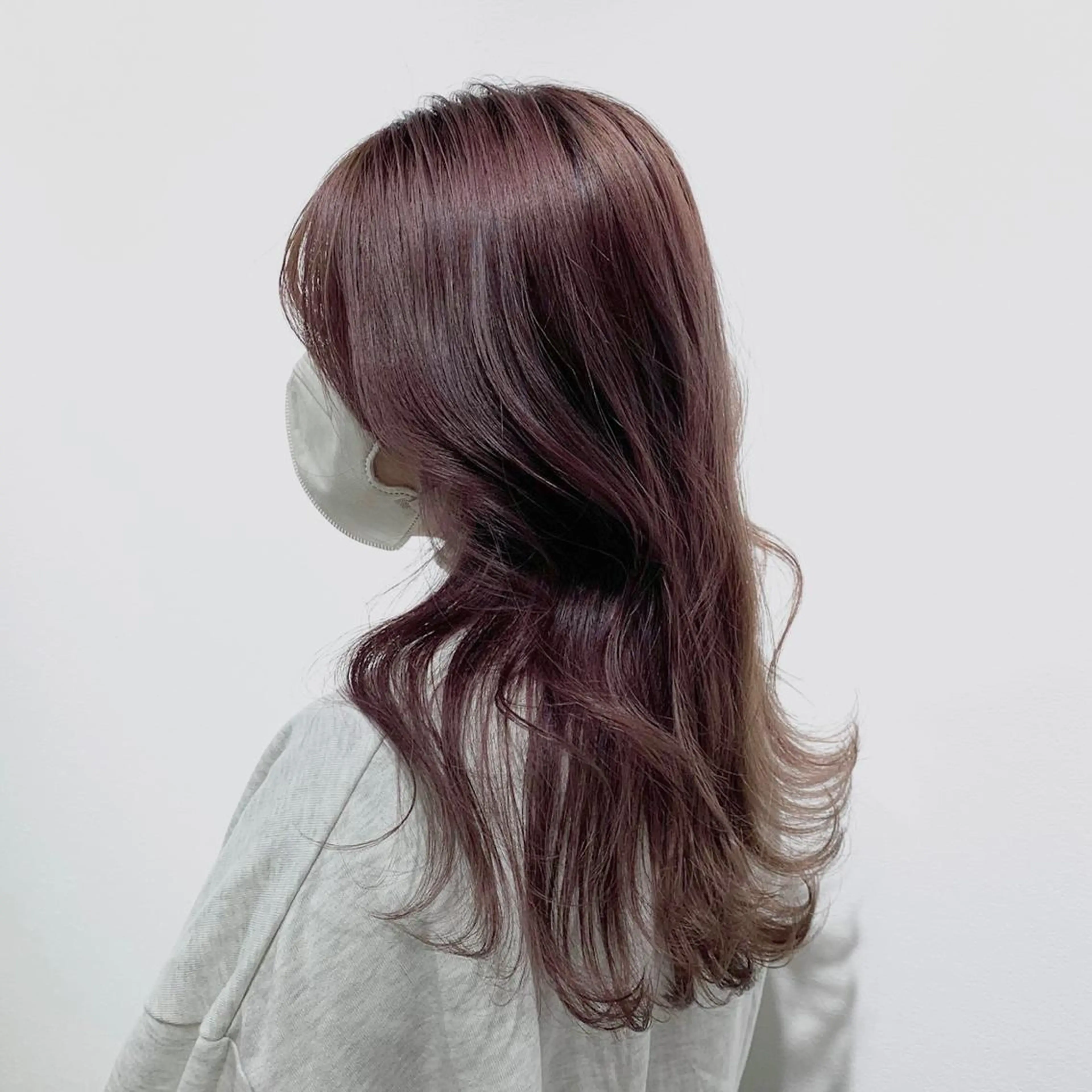 ロング カラー ヘアアレンジ キヨミ 韓国レイヤーカットのヘアスタイル