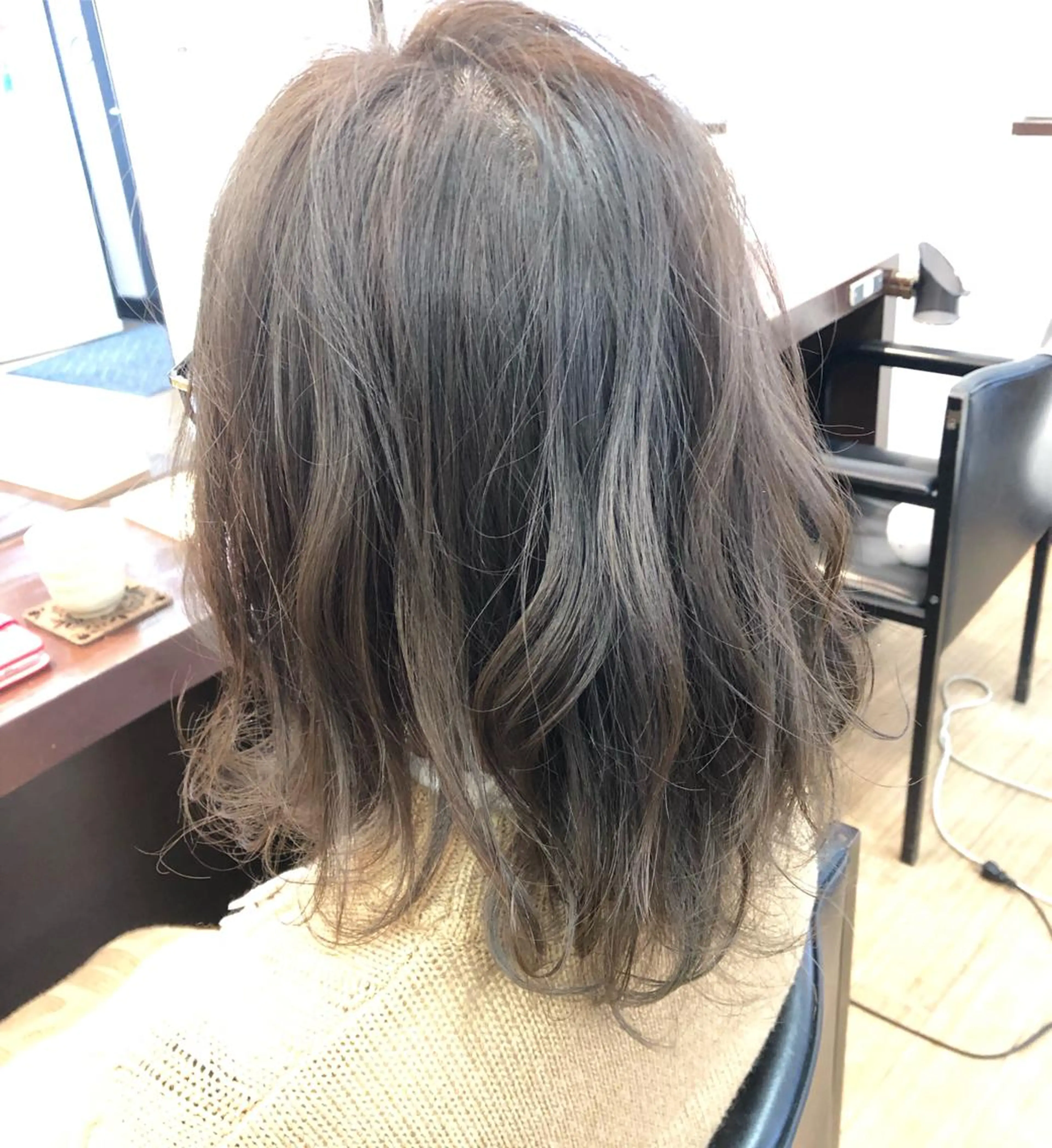 ミディアム カラー 透明感カラー 松本 剛成のヘアスタイル