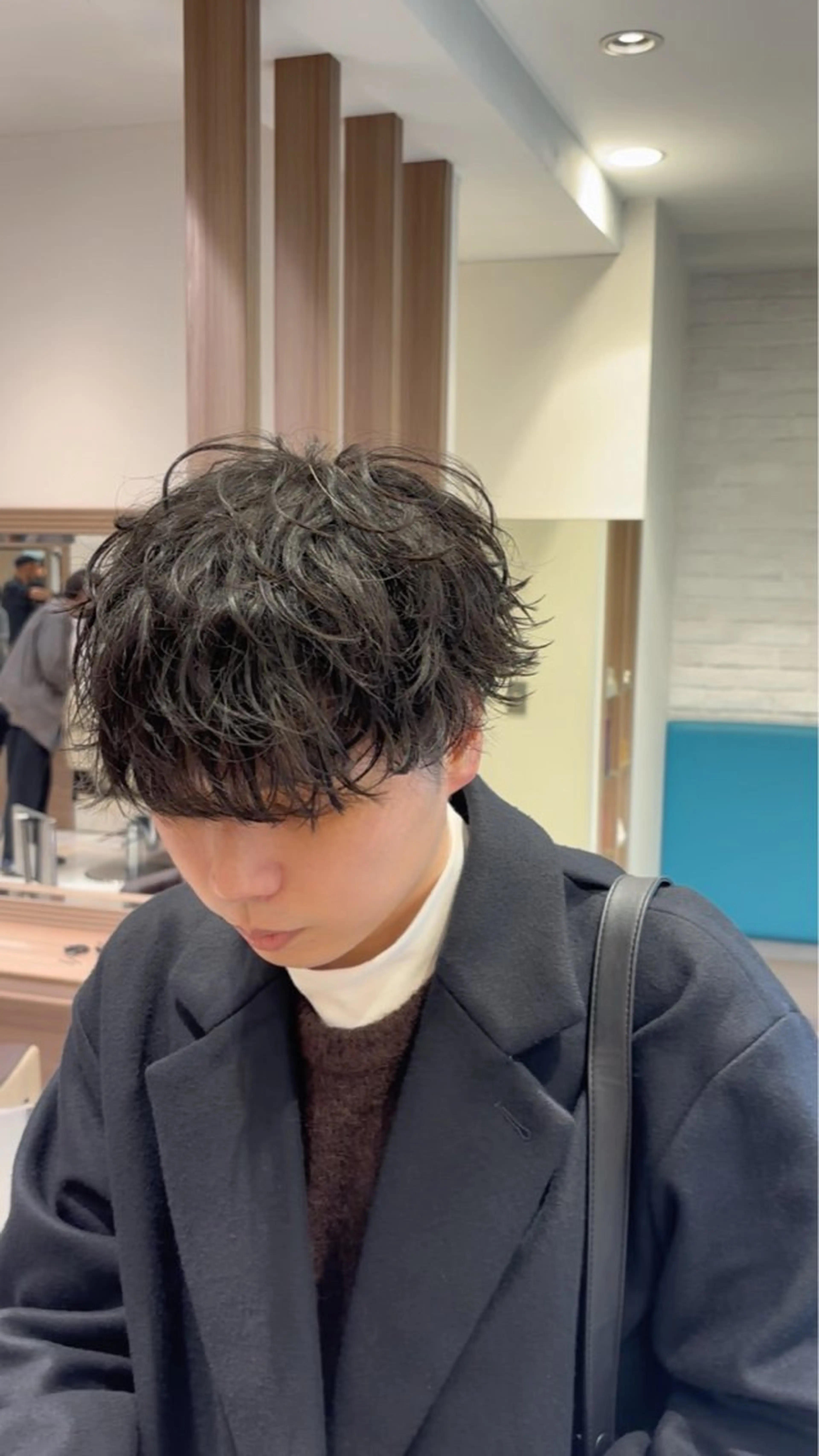 ショート パーマ ヘアアレンジ メンズ メンズパーマ カット パーマ ✨レイヤー/ 透明感カラー✨冨永剛のヘアスタイル